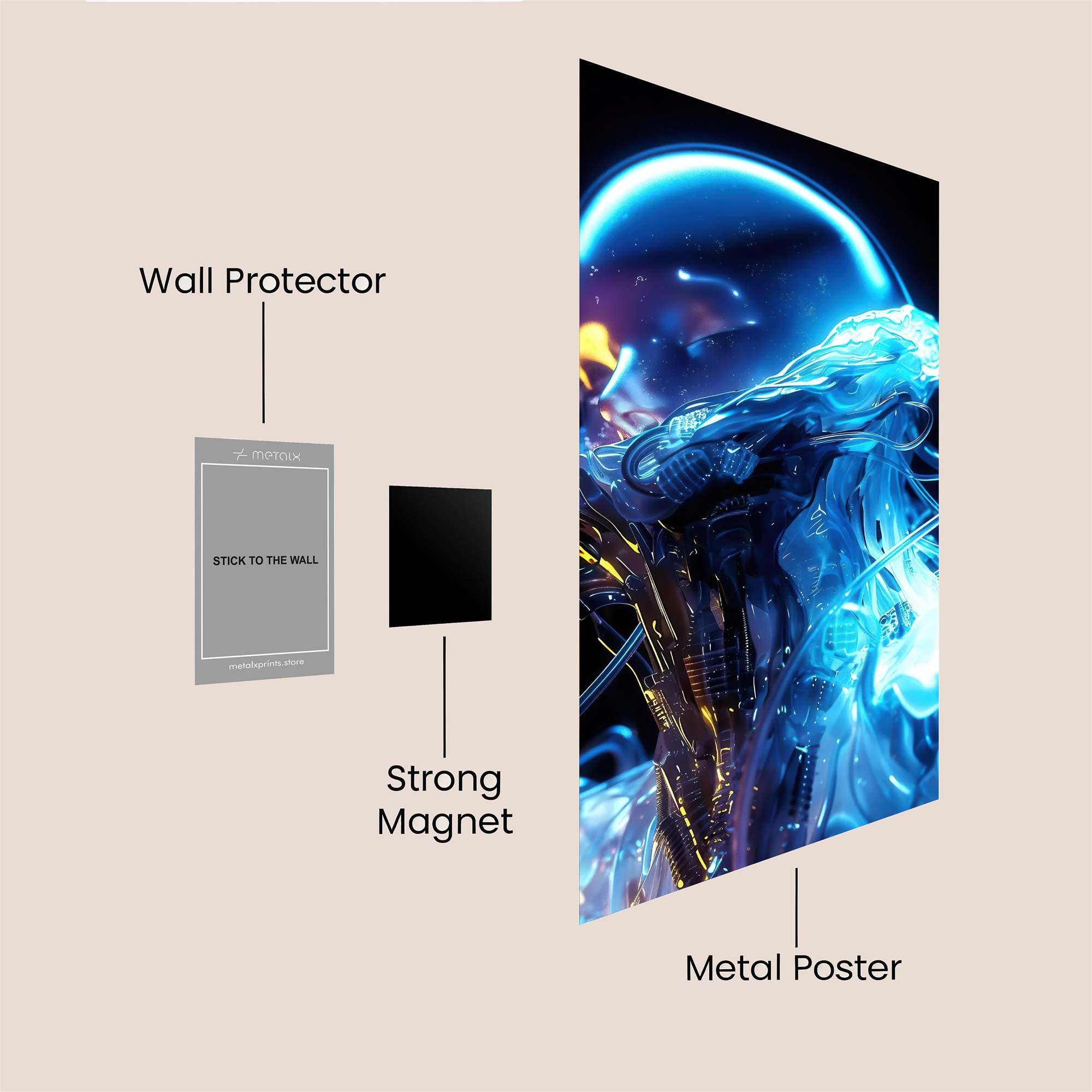 Neon Racer Safe Wall Magnetic / M