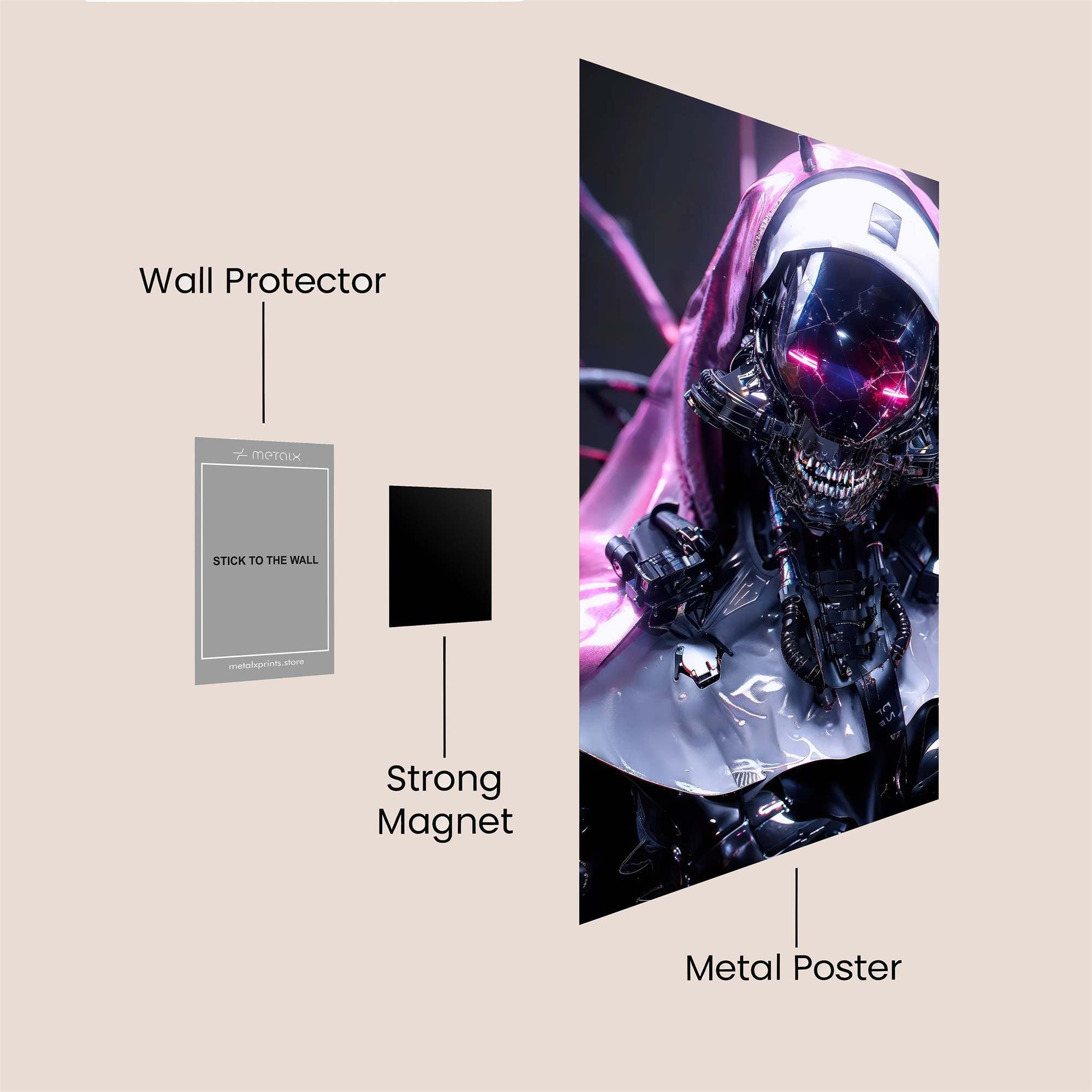 Neon Rider Safe Wall Magnetic / M