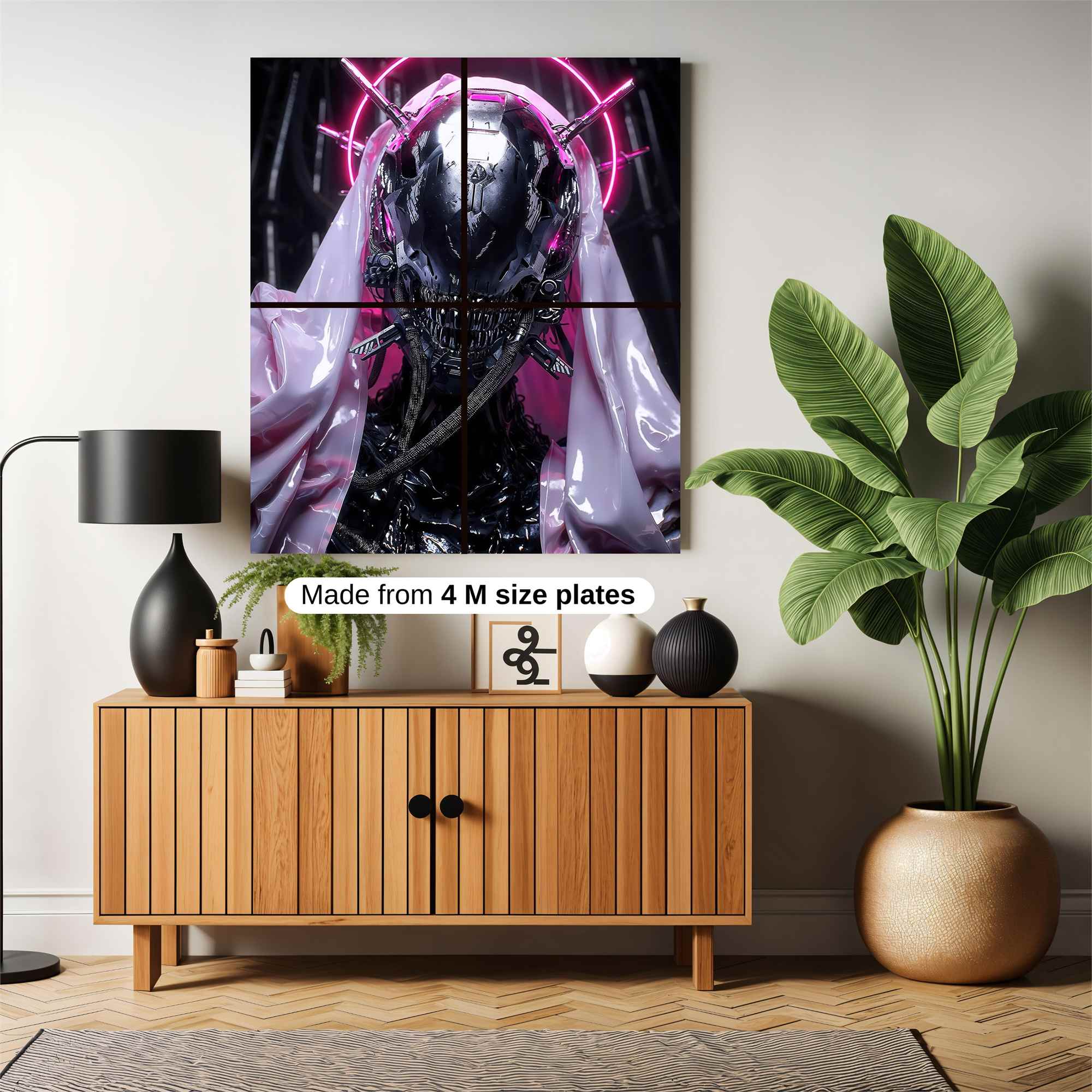 Futuristic Glow Safe Wall Magnetic / M