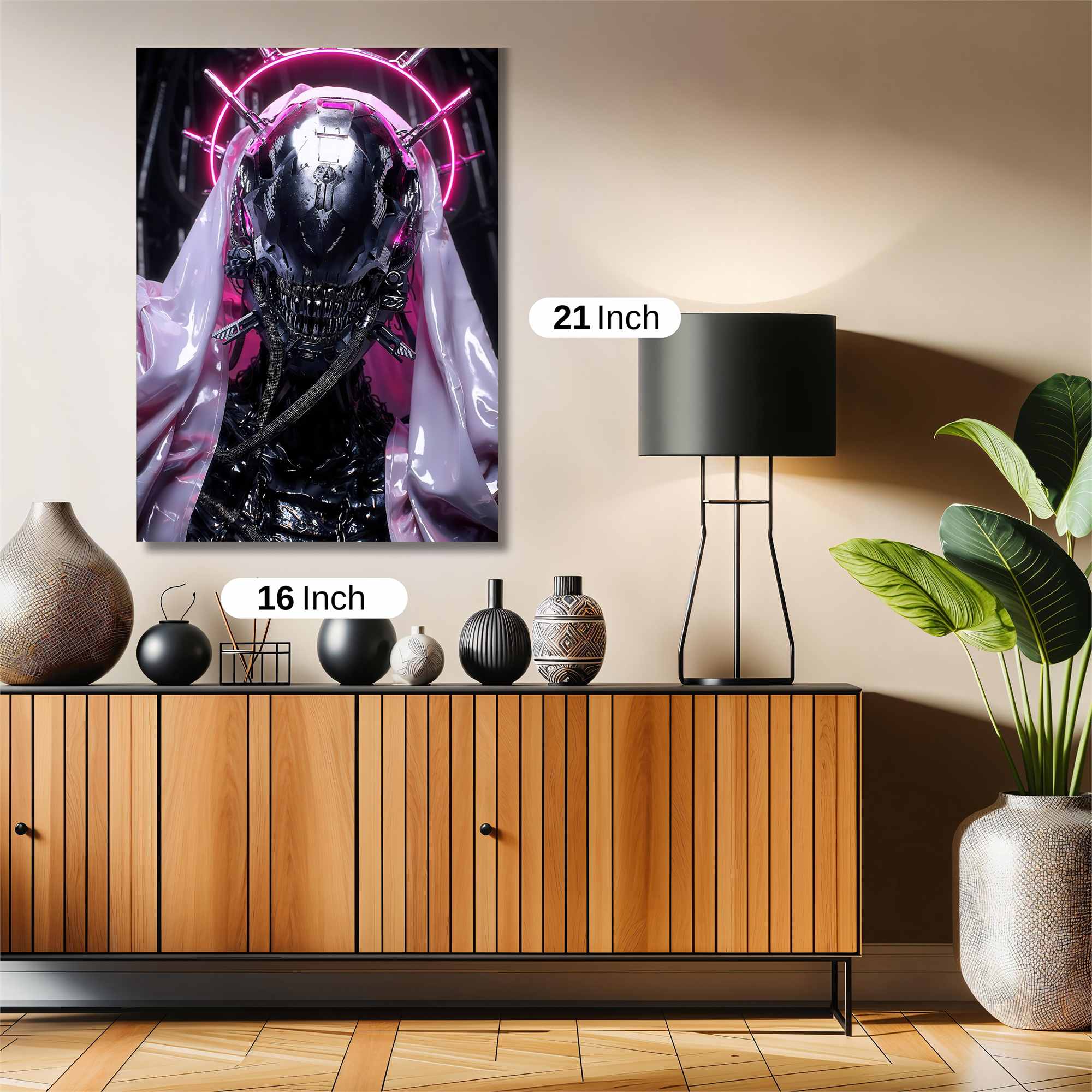 Futuristic Glow Safe Wall Magnetic / M