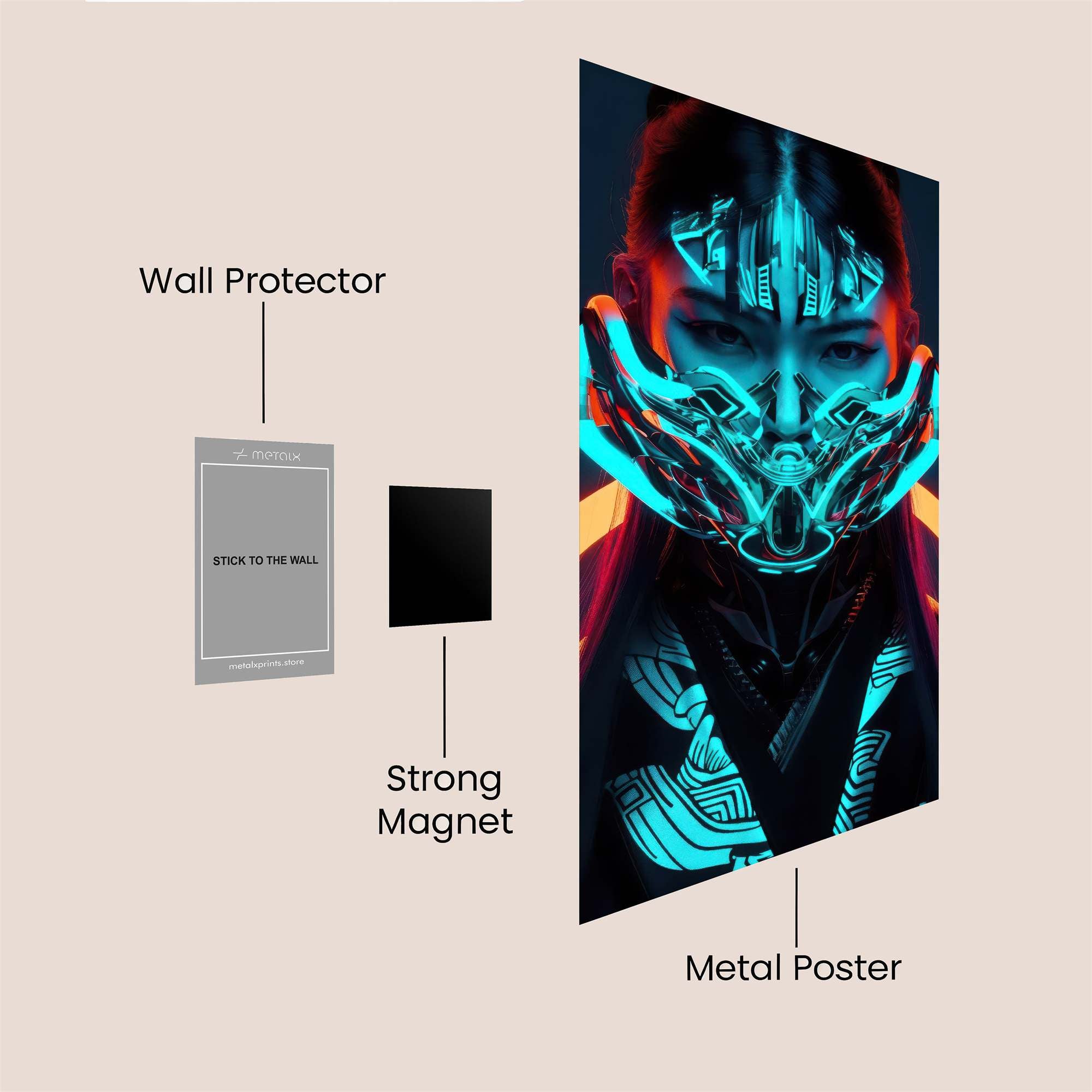 Cosmic Elegance Safe Wall Magnetic / M