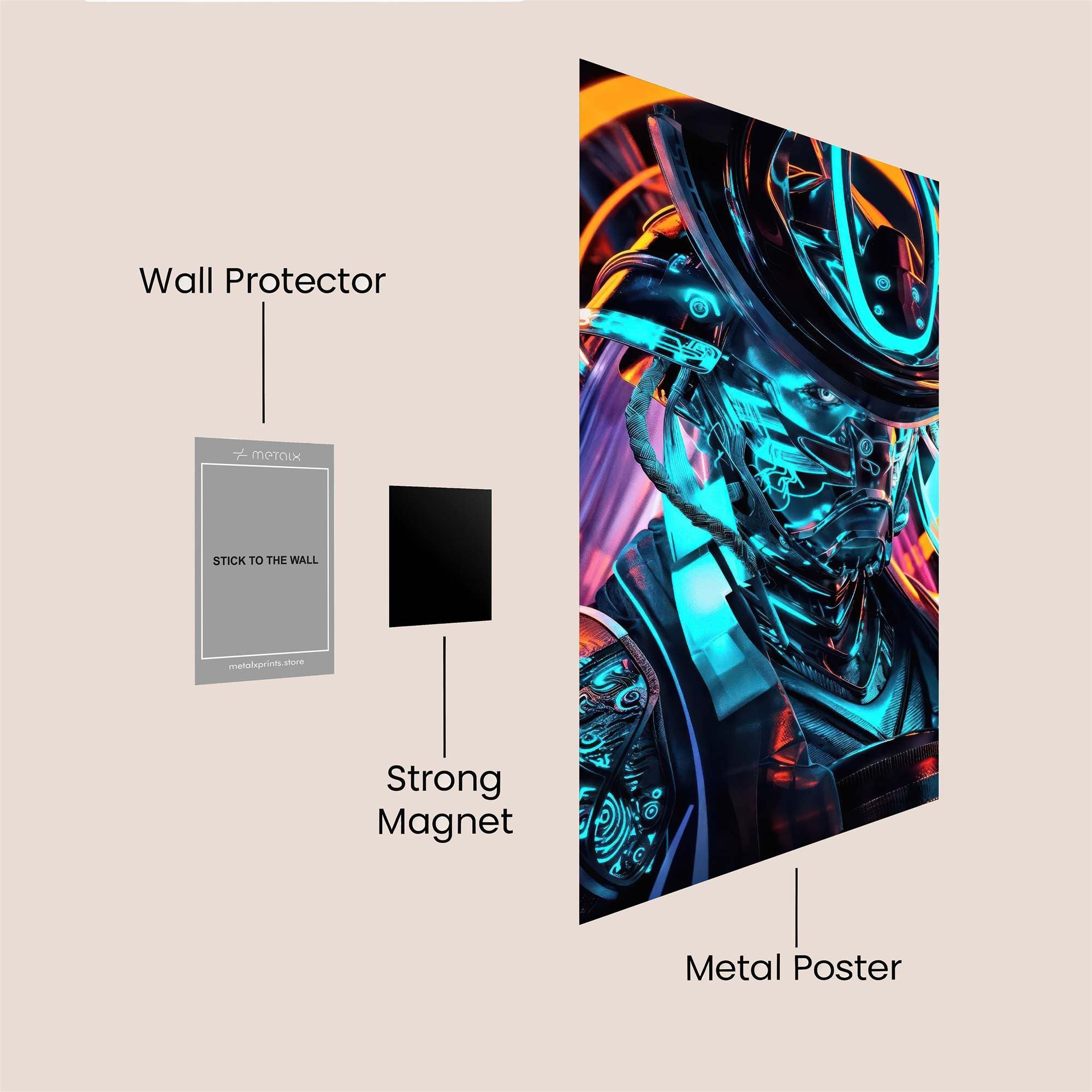 Blue Enigma Safe Wall Magnetic / M