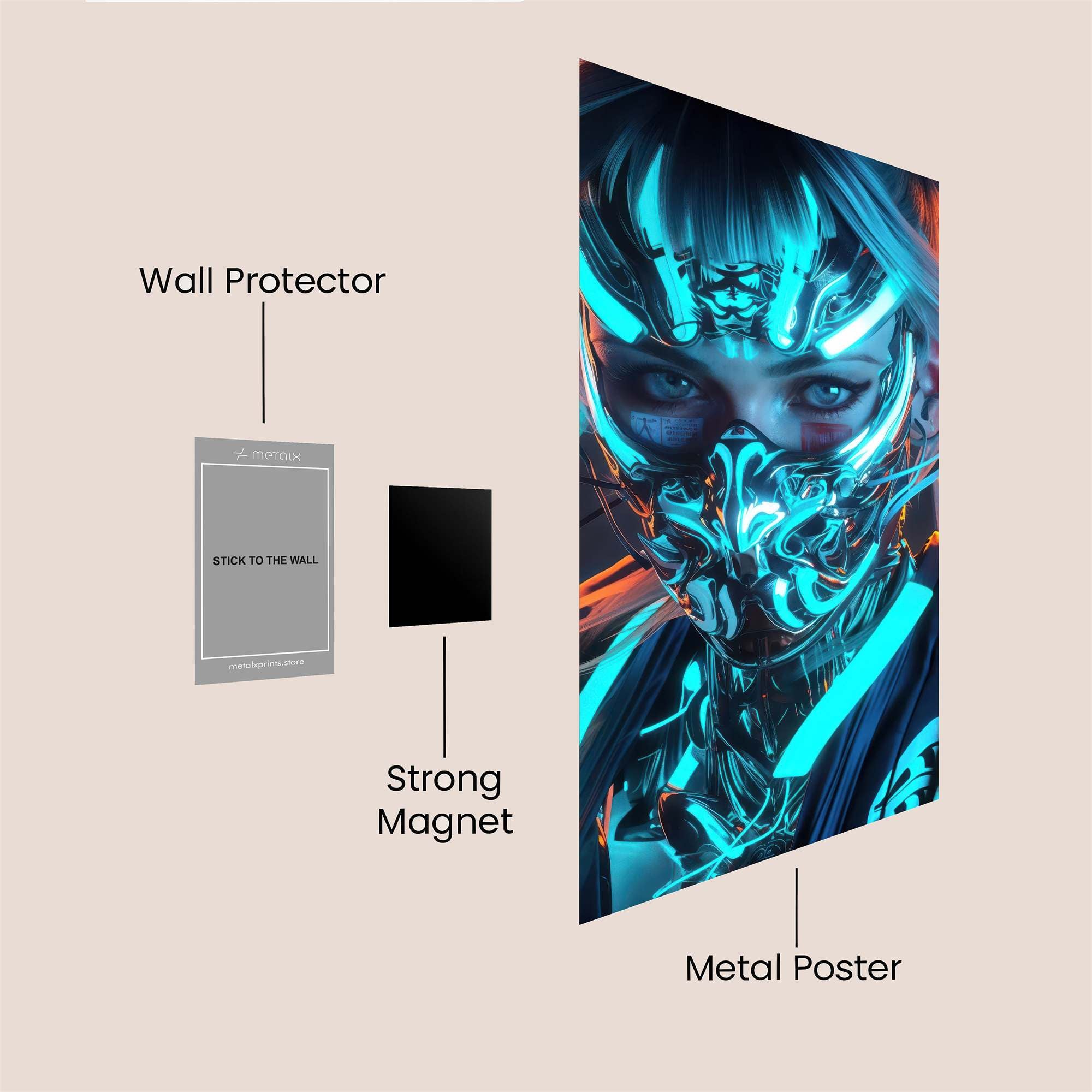 Luminous Rose Safe Wall Magnetic / M