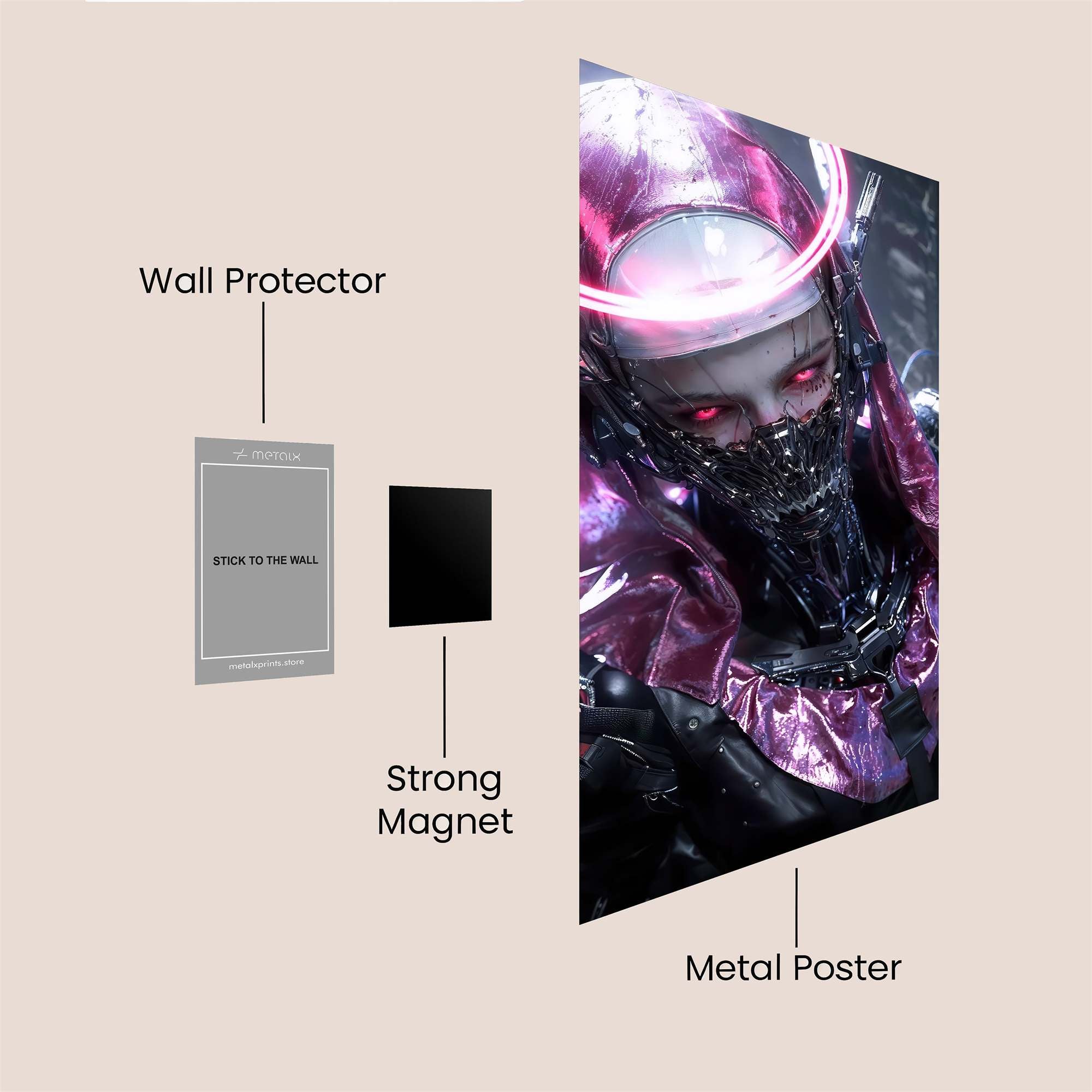 Blue Enigma Safe Wall Magnetic / M