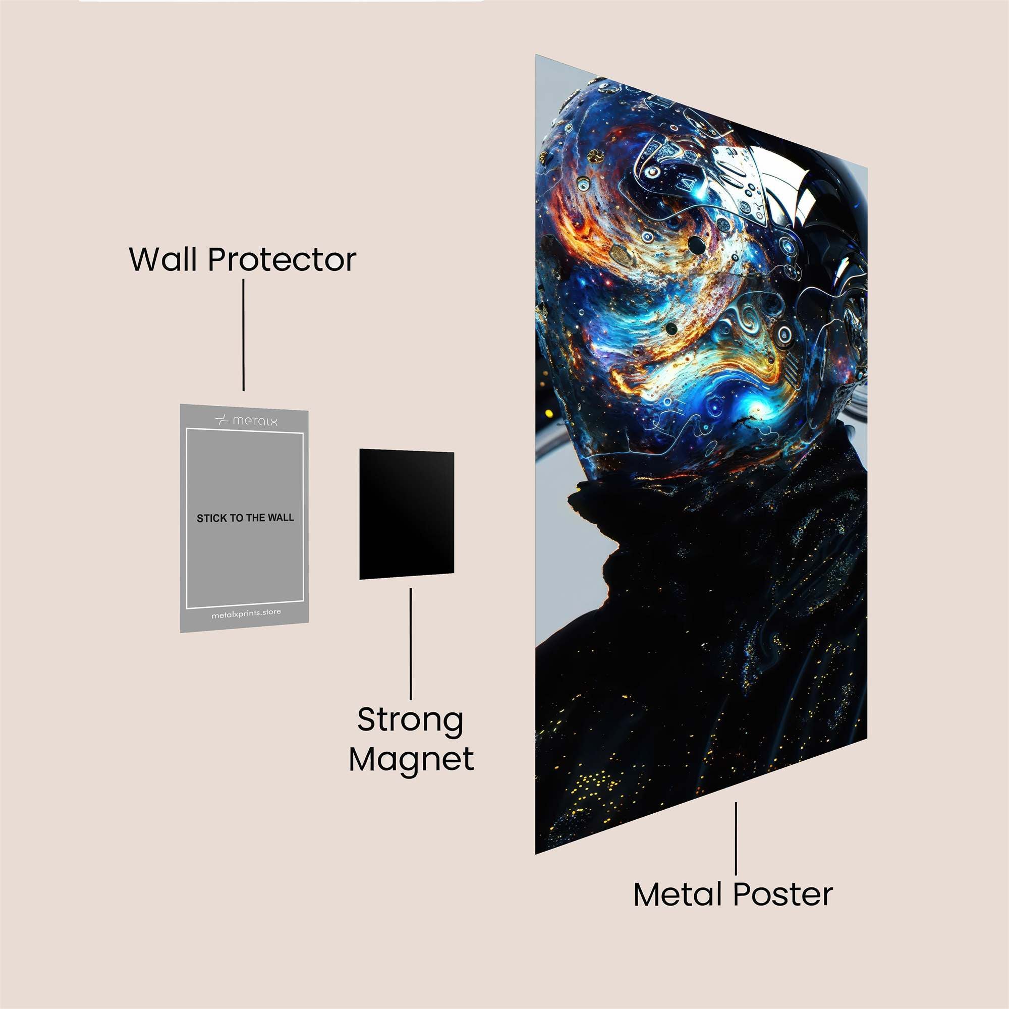 Blue Enigma Safe Wall Magnetic / M