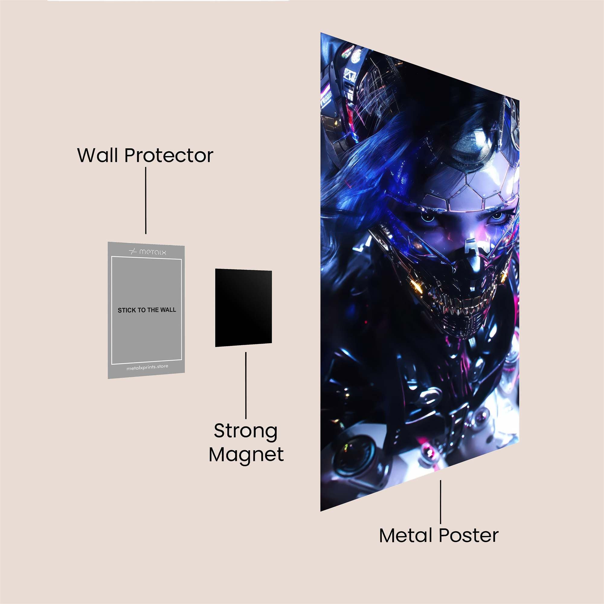 Lion Majestic Safe Wall Magnetic / M