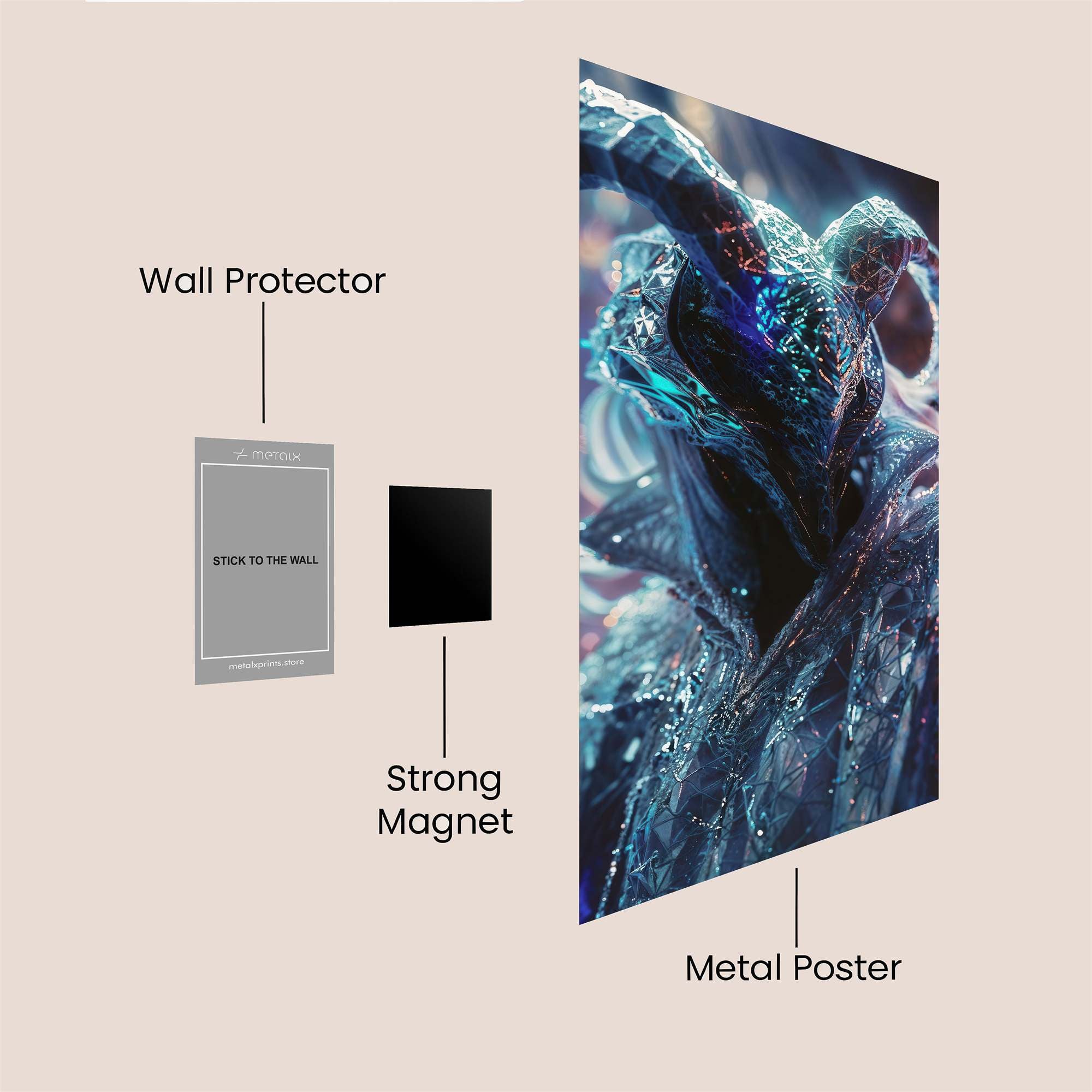 Kawasaki Blaze Safe Wall Magnetic / M