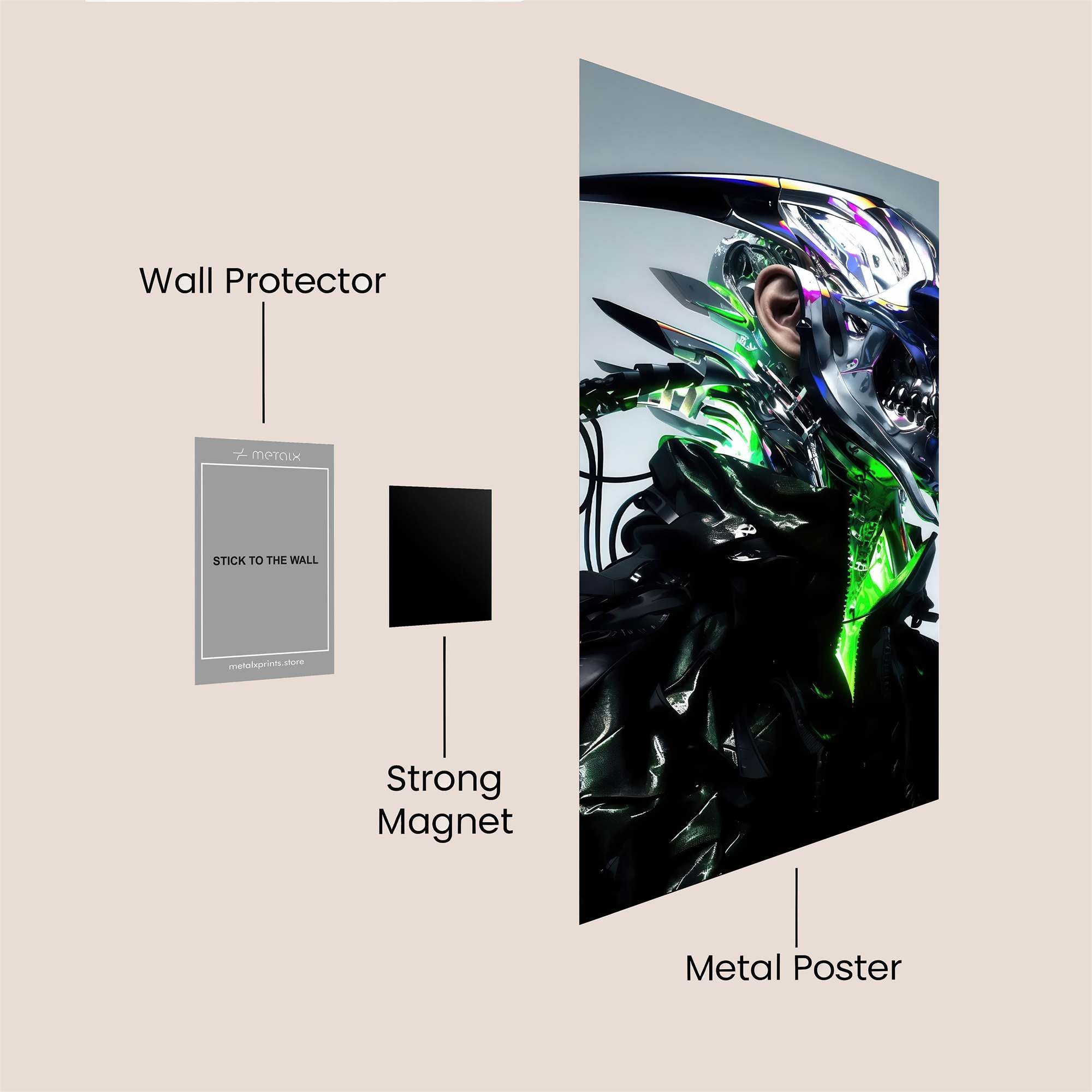 Galactic Sentinel Safe Wall Magnetic / M