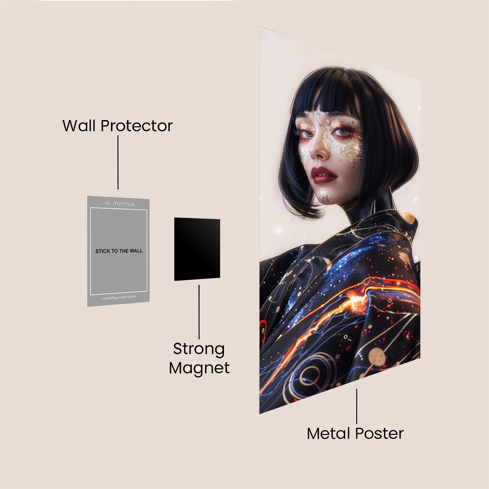 Golden Rapture Safe Wall Magnetic / M