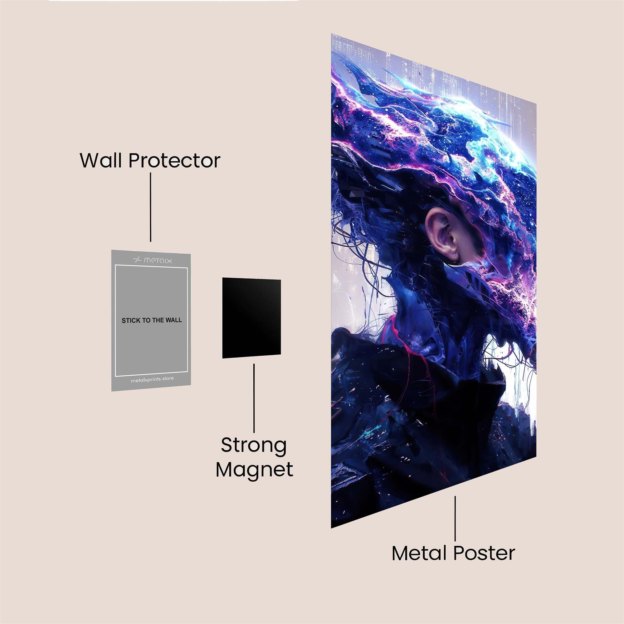 Darth Menacing Safe Wall Magnetic / M