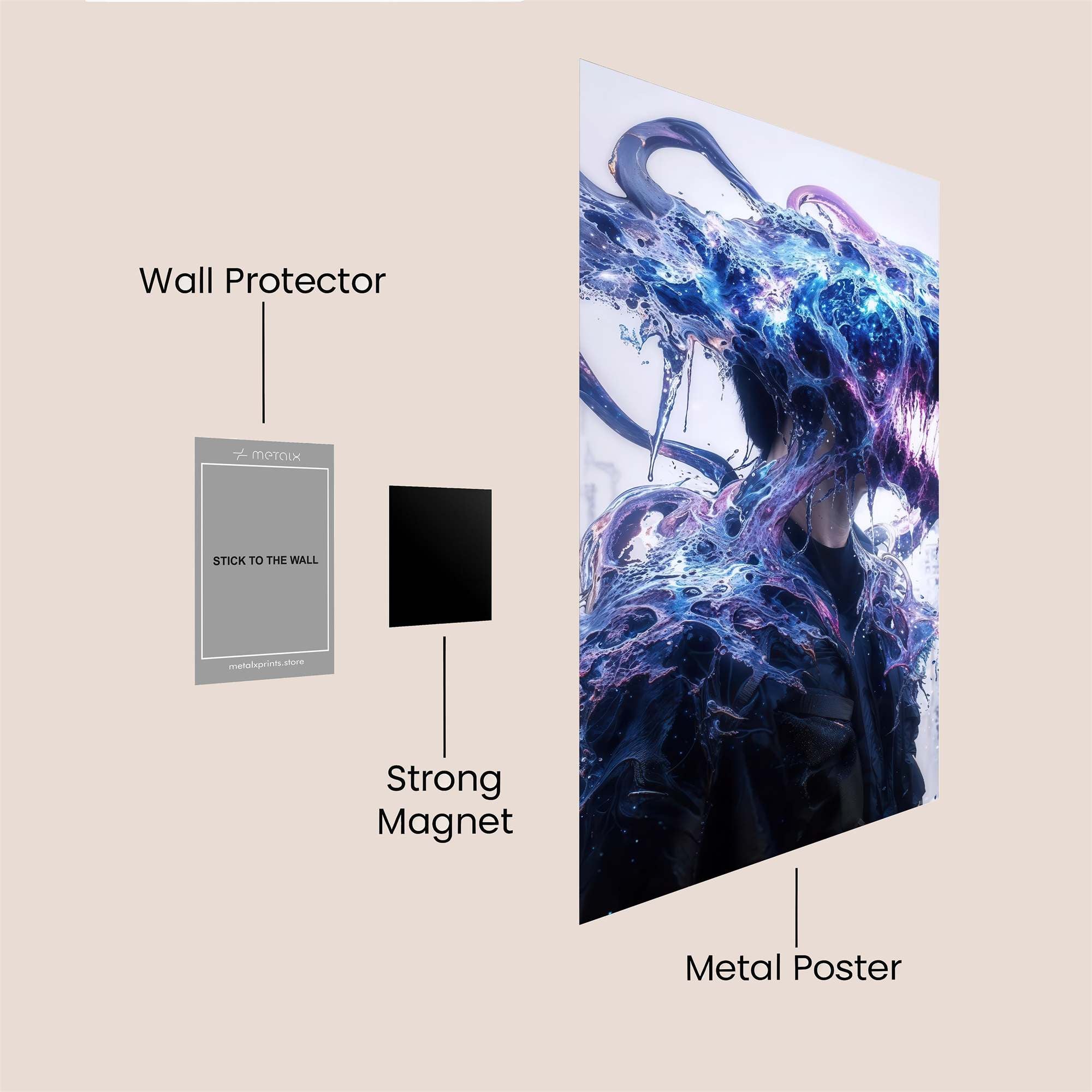 Floral Radiance Safe Wall Magnetic / M