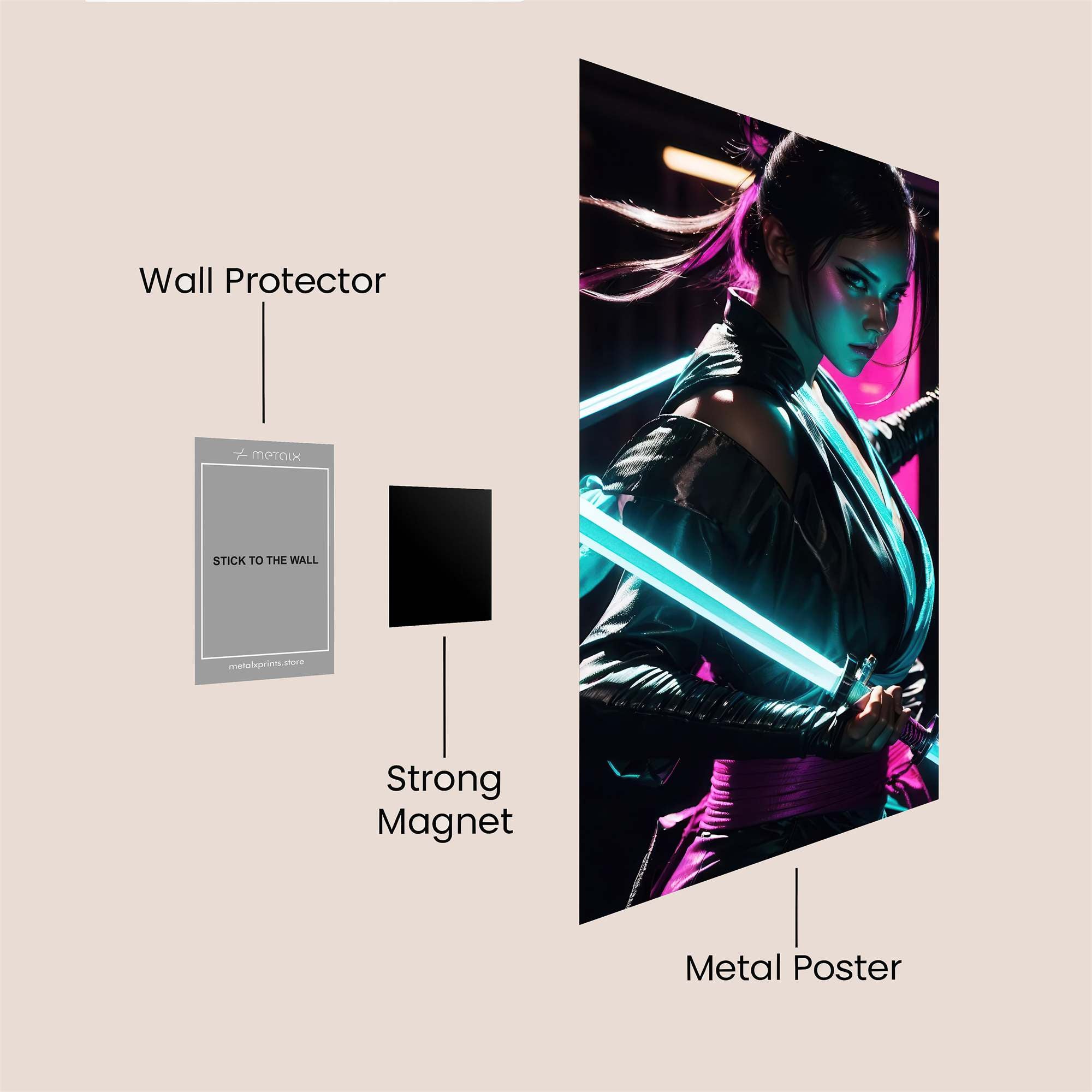 Rose Radiance Safe Wall Magnetic / M