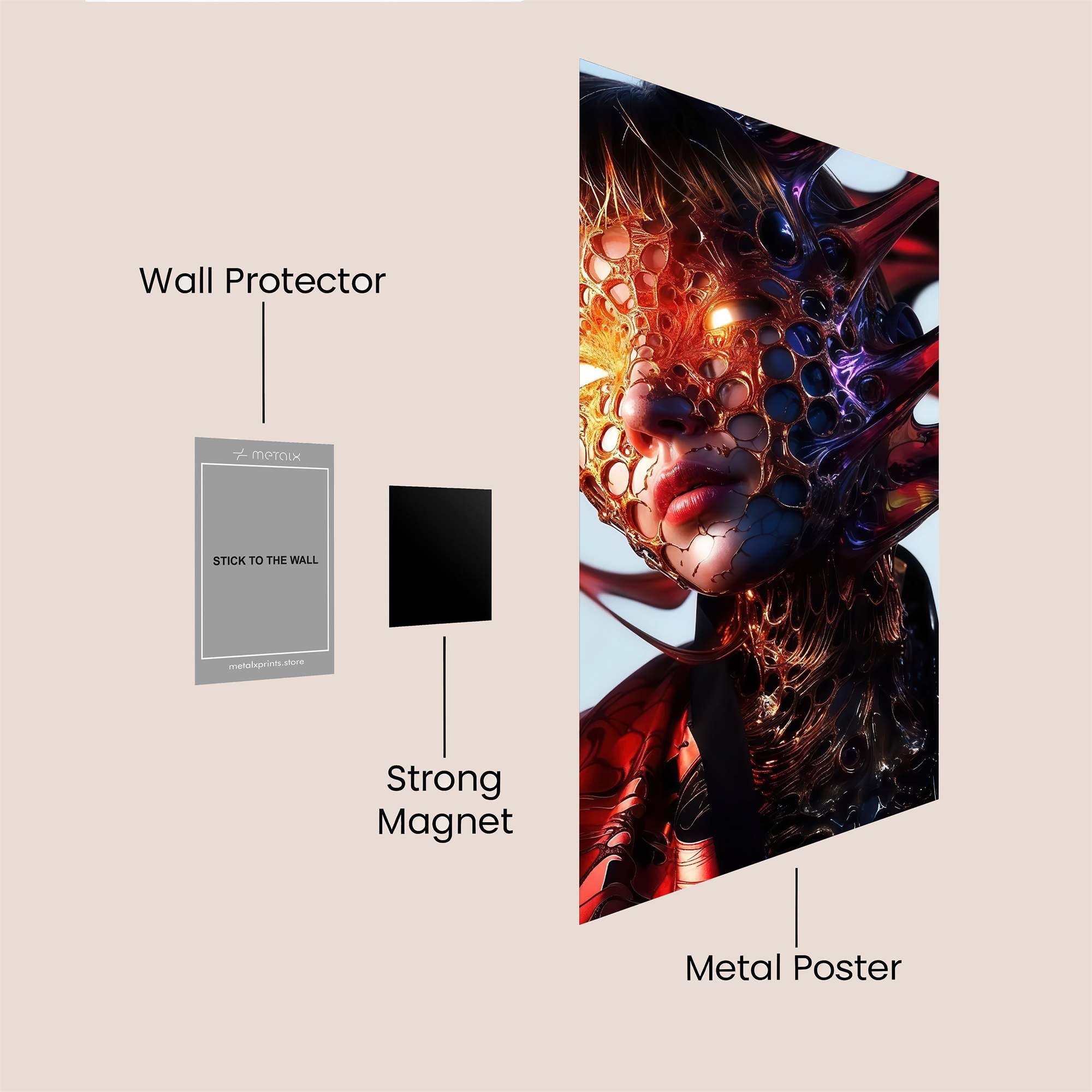 Galactic Gleam Safe Wall Magnetic / M