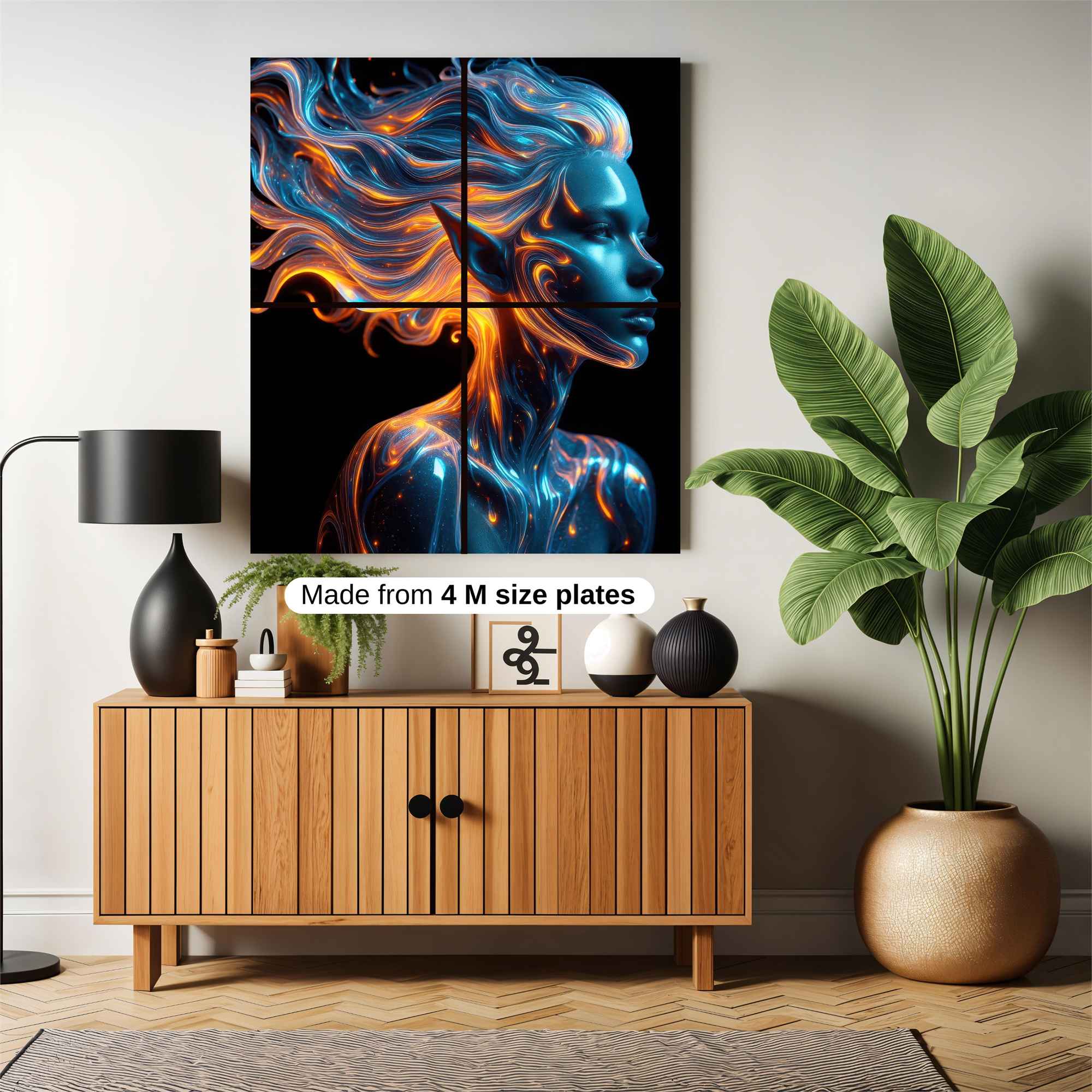 Floral Elegance Safe Wall Magnetic / M