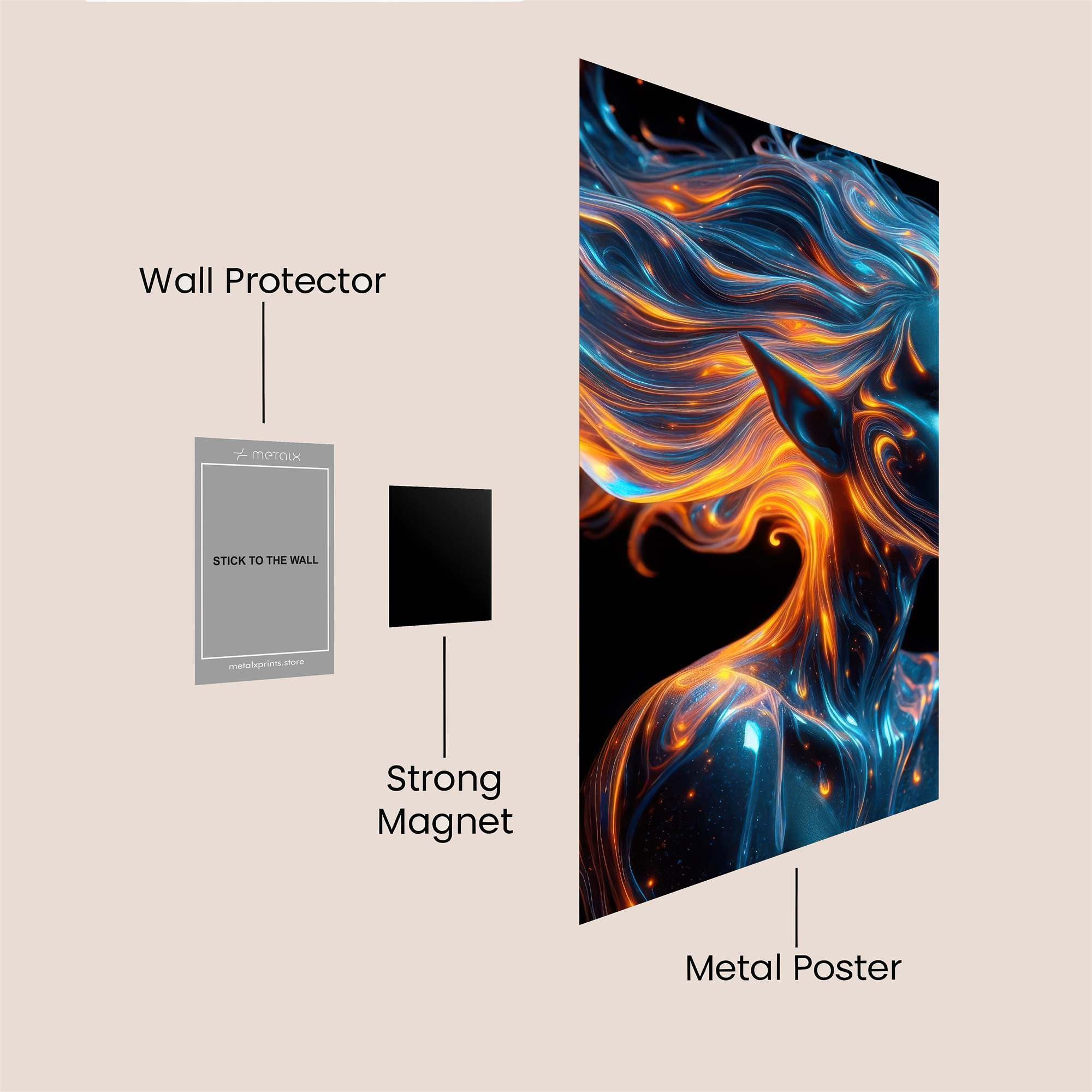 Floral Elegance Safe Wall Magnetic / M