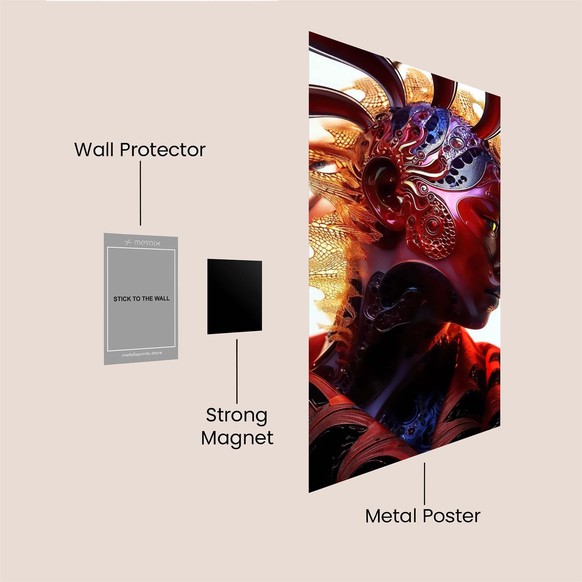 Leopard Enigma Safe Wall Magnetic / M