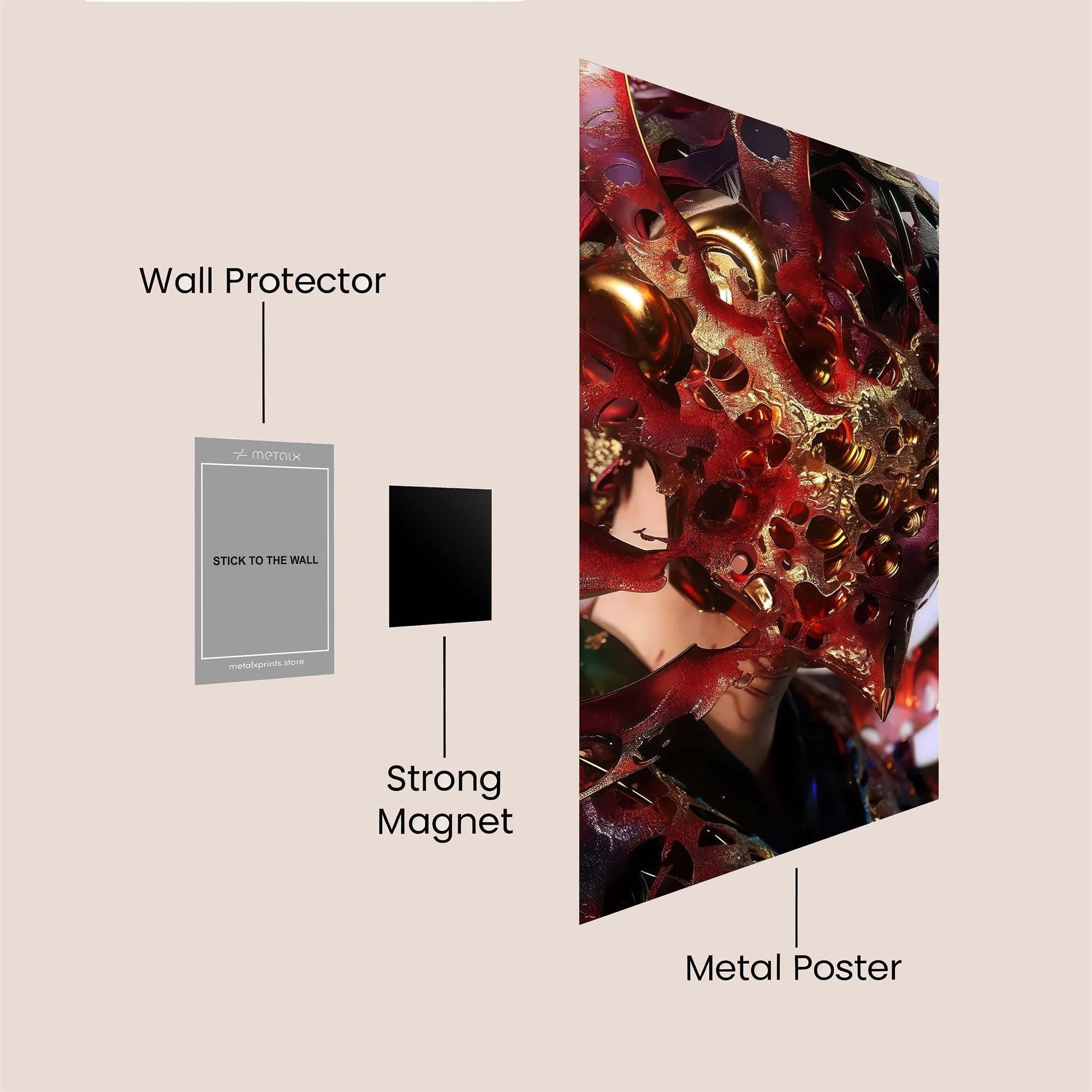 Deadpool Dynamic Safe Wall Magnetic / M