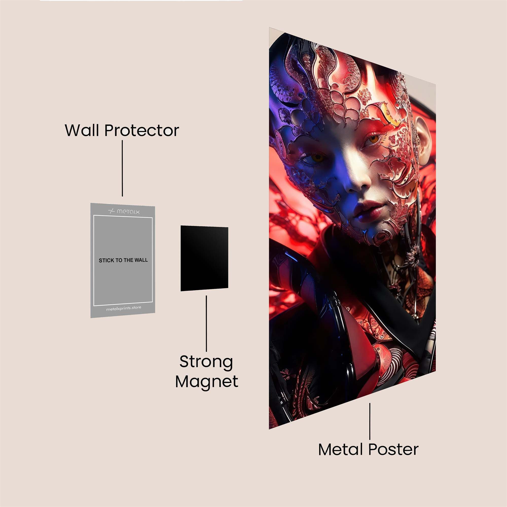 Rose Enigma Safe Wall Magnetic / M