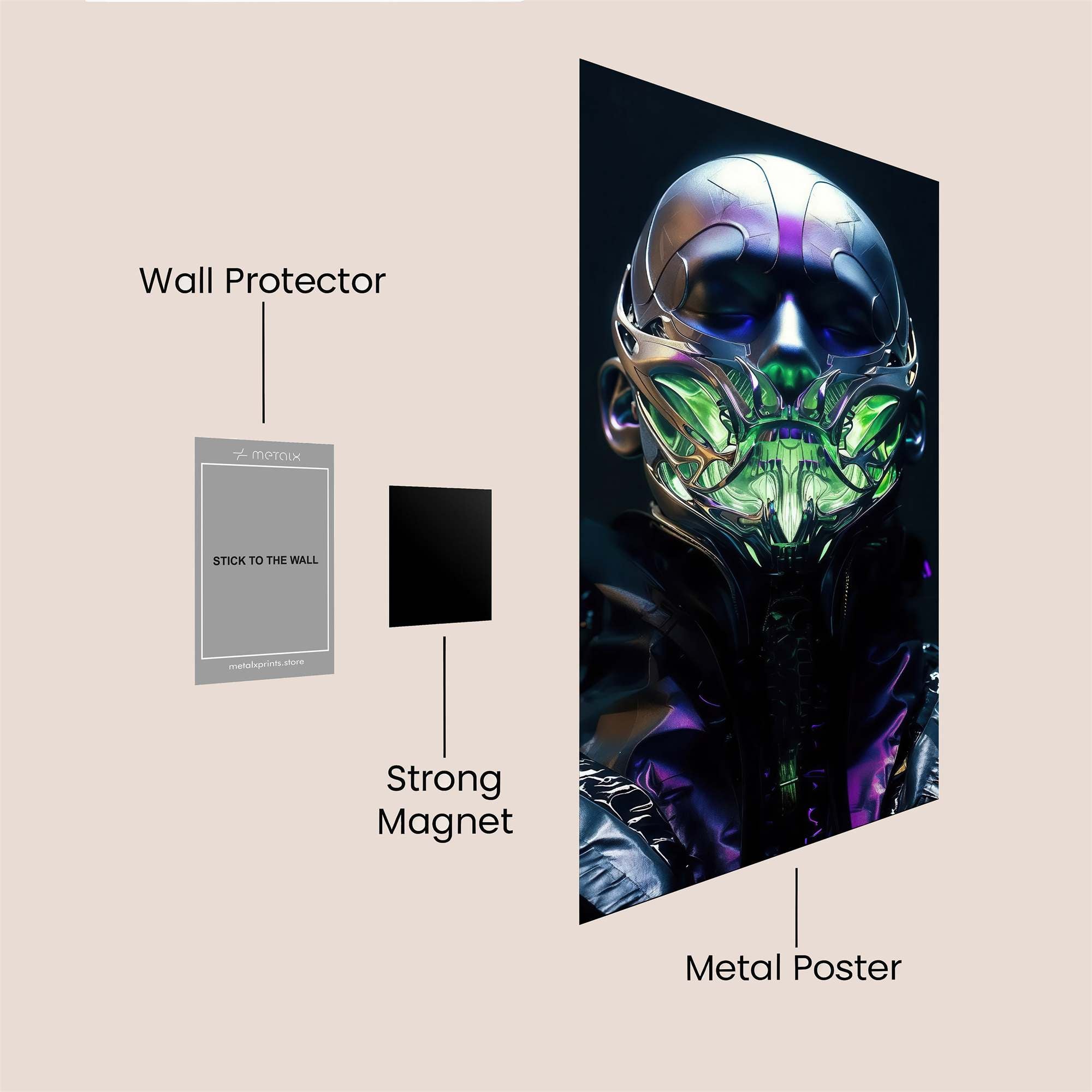 Neon Daisy Safe Wall Magnetic / M