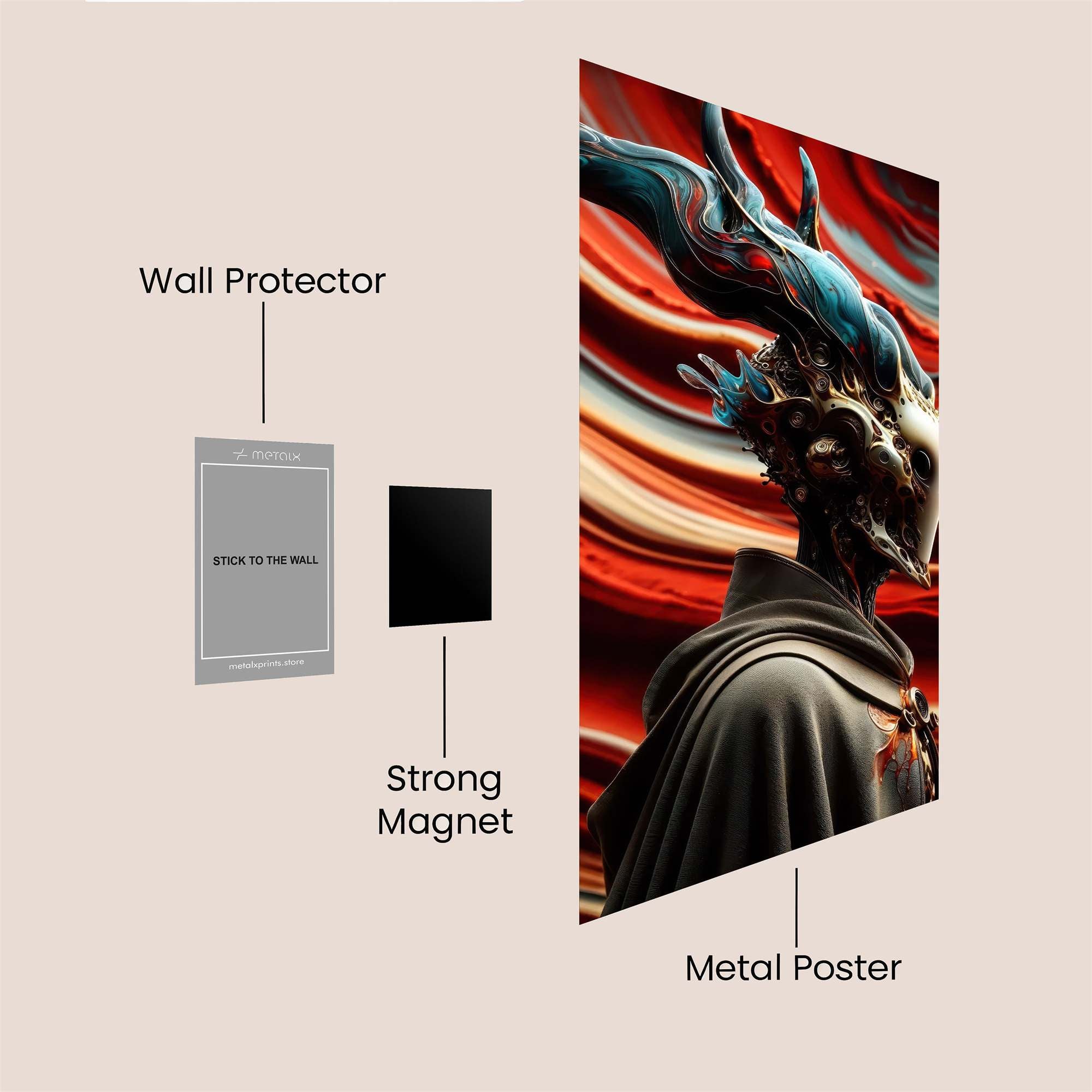 Lion Blaze Safe Wall Magnetic / M