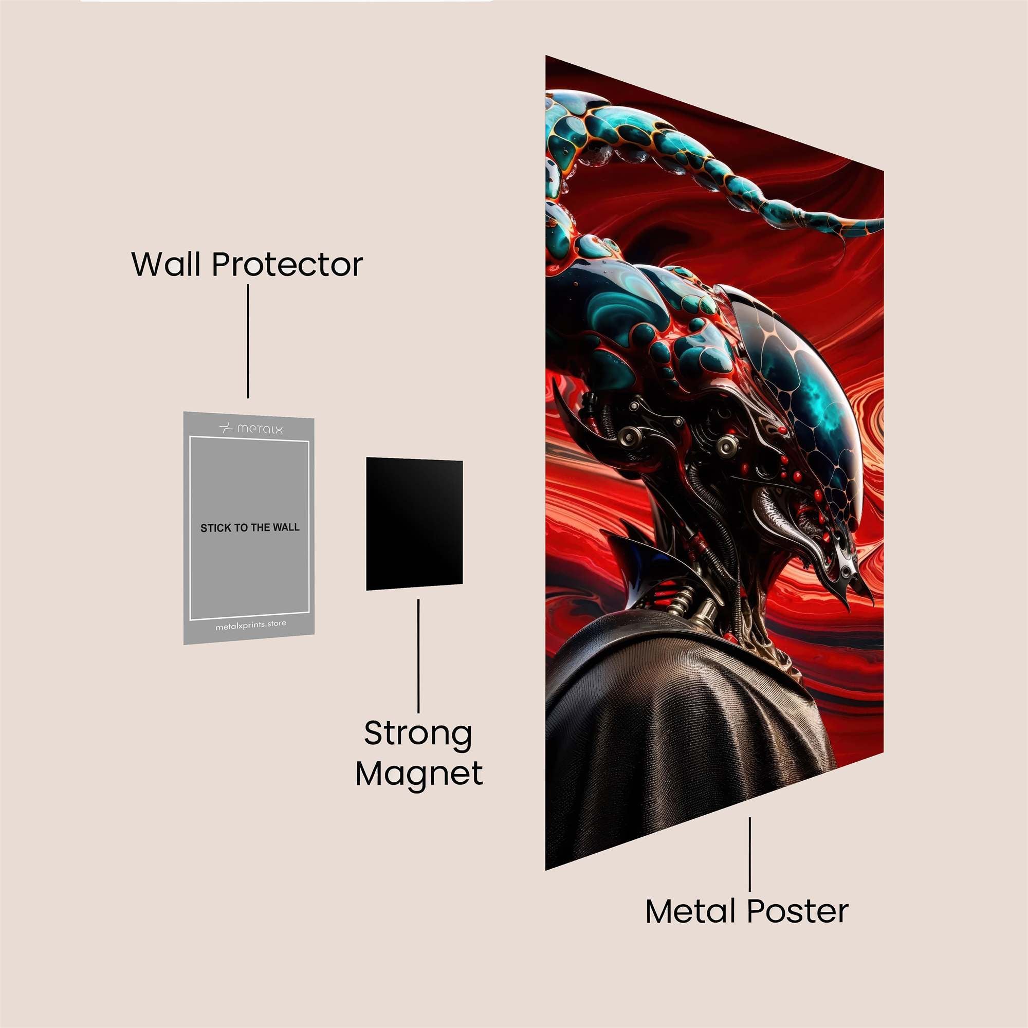 Neon Rapture Safe Wall Magnetic / M