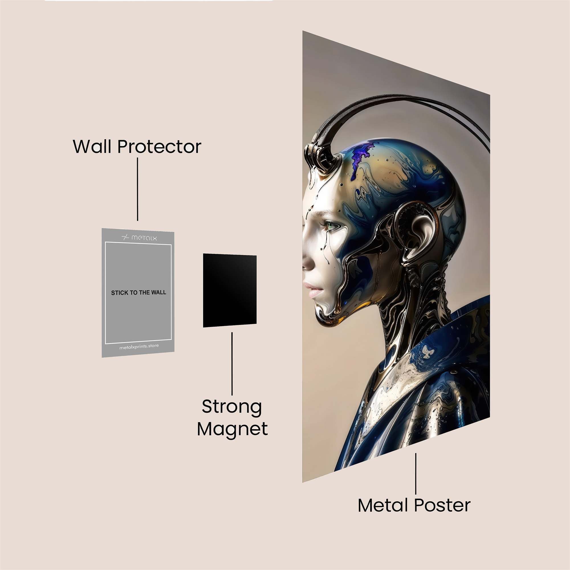 Lion Blaze Safe Wall Magnetic / M
