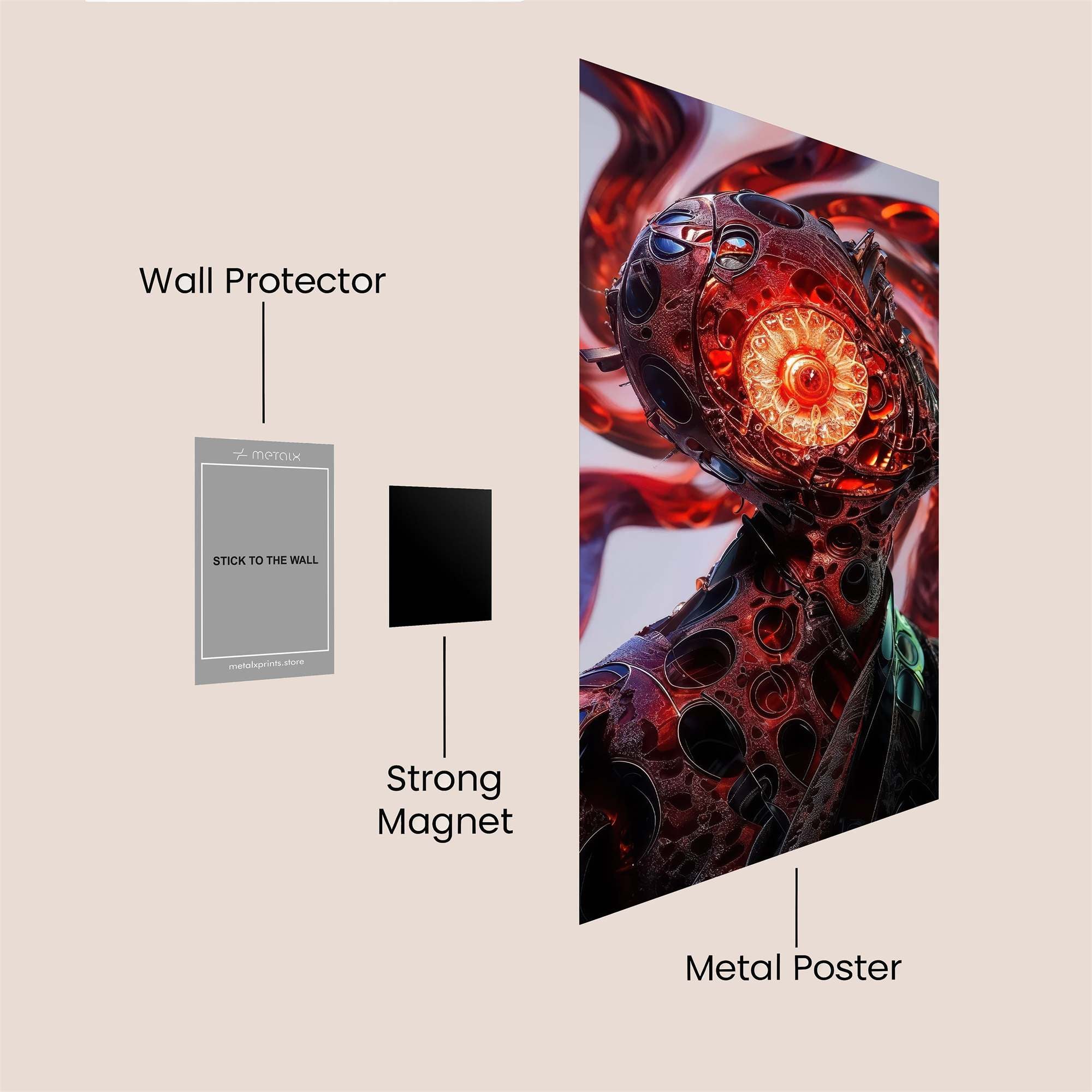 Panther Glow Safe Wall Magnetic / M