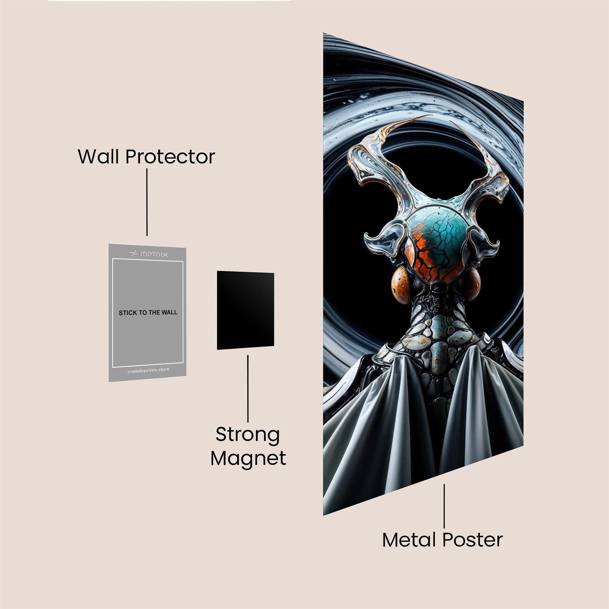 Cybernetic Majesty Safe Wall Magnetic / M