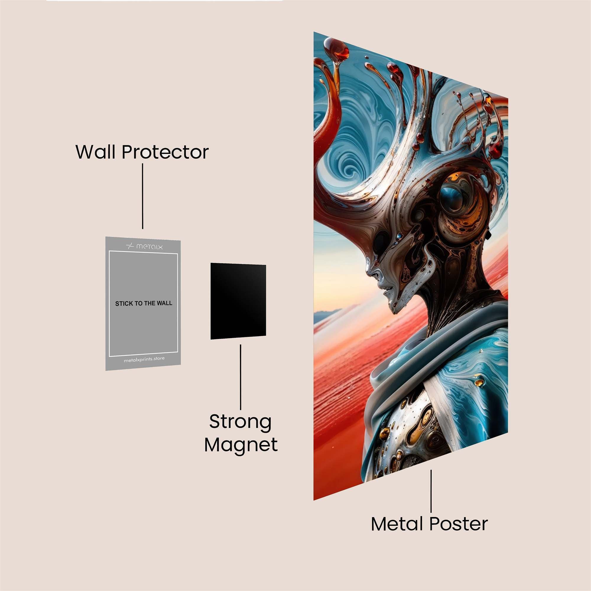 Rose Radiance Safe Wall Magnetic / M