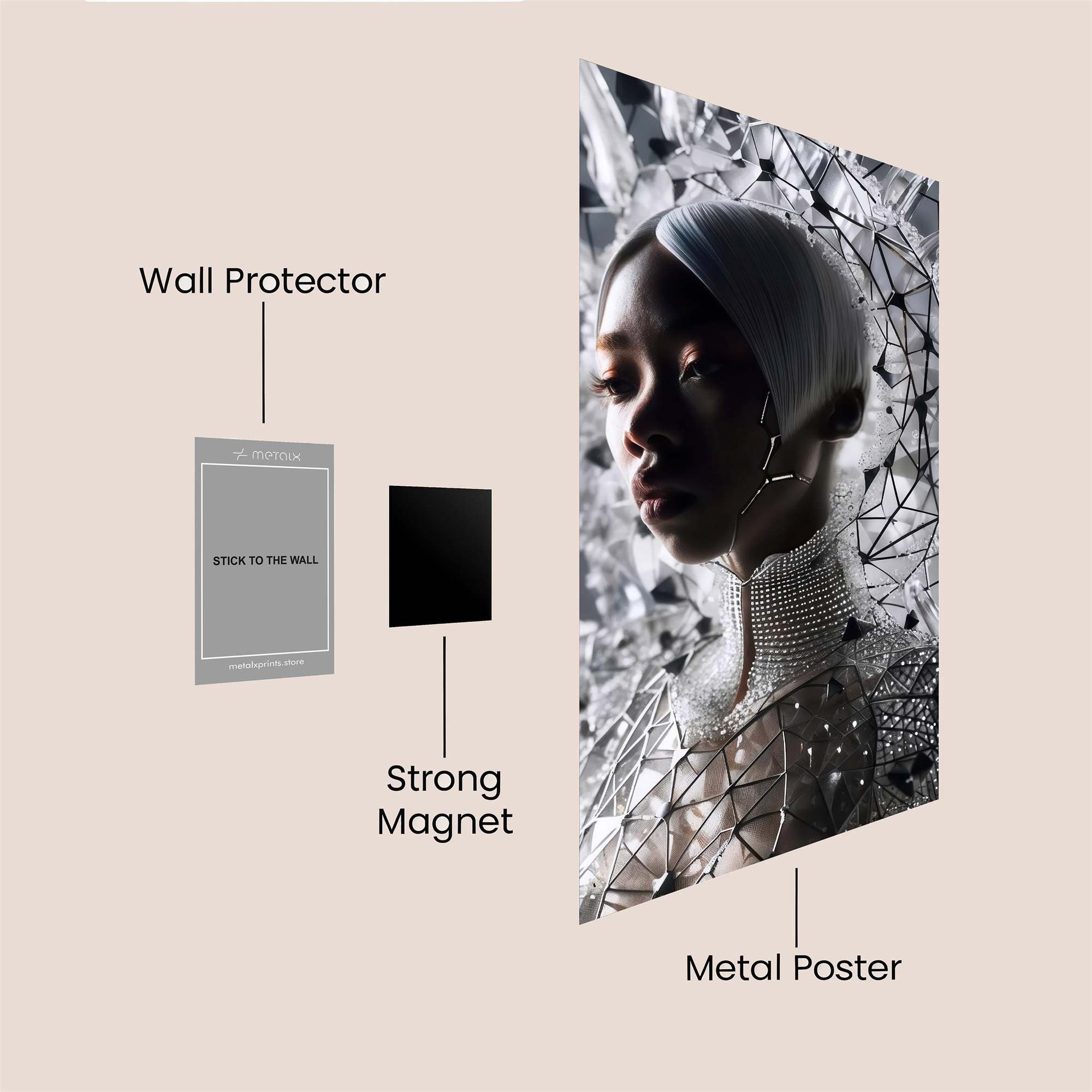 Gothic Apple Safe Wall Magnetic / M