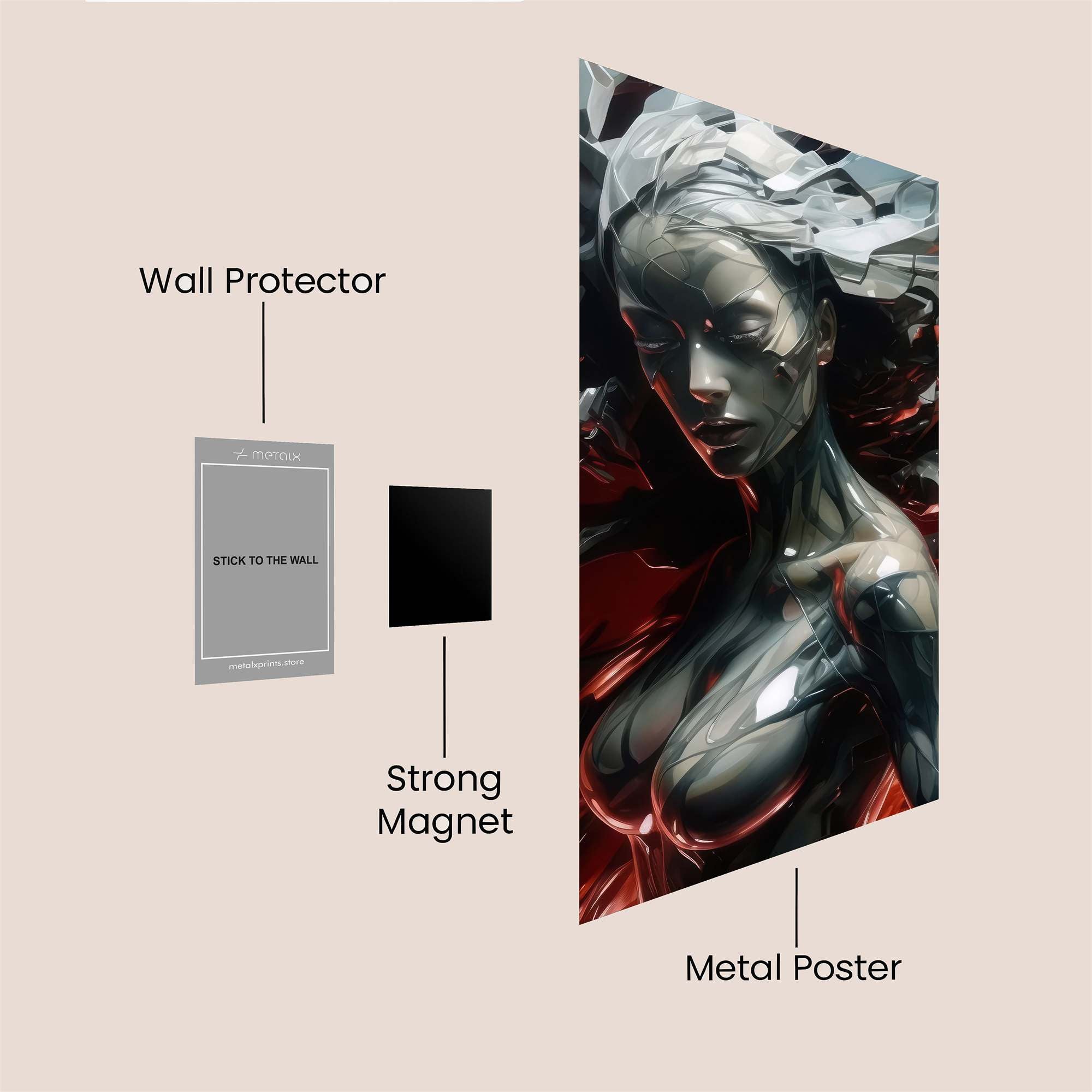 Santa Rebel Safe Wall Magnetic / M