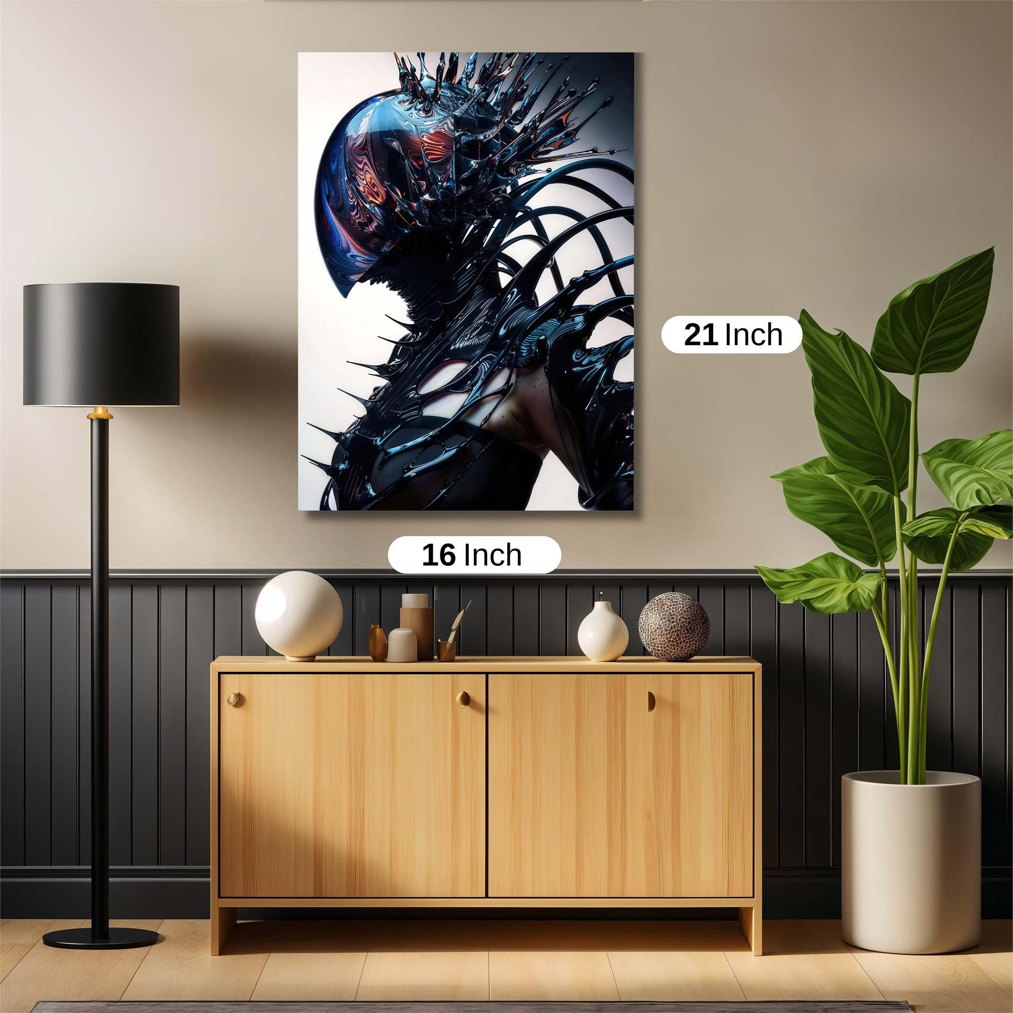 Santa Futuristic Safe Wall Magnetic / M