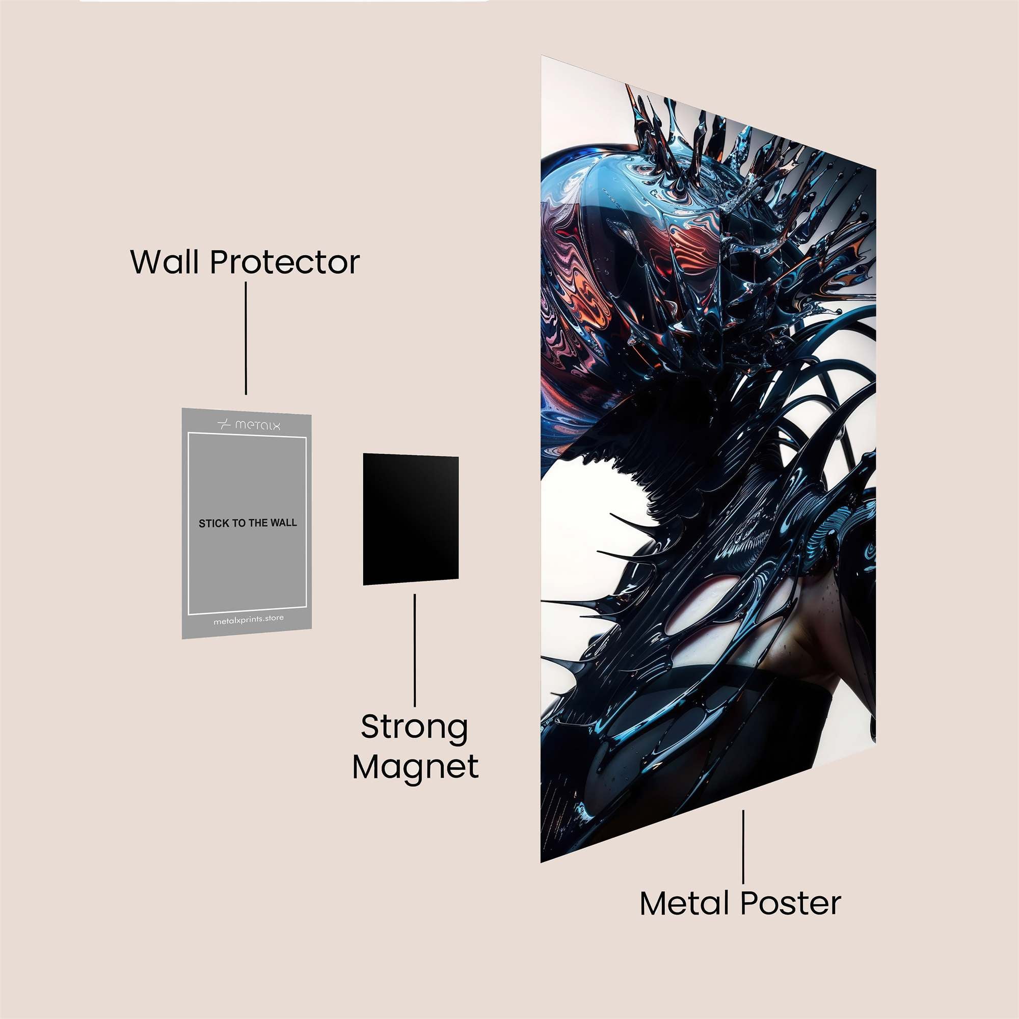 Santa Futuristic Safe Wall Magnetic / M