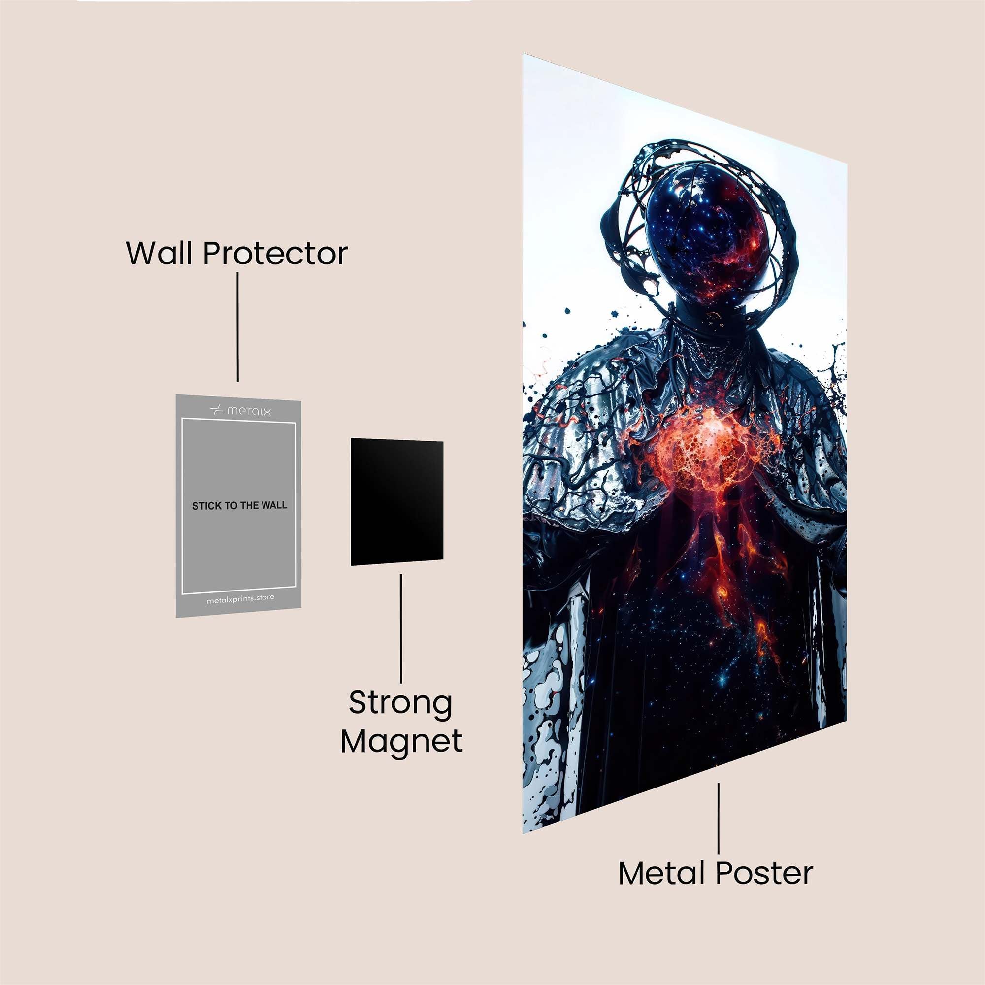 Zeus Enraged Safe Wall Magnetic / M