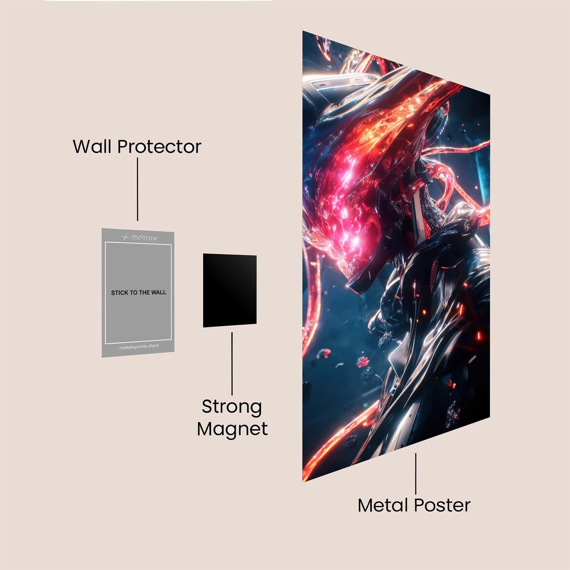 GuitarVirtuoso Safe Wall Magnetic / M