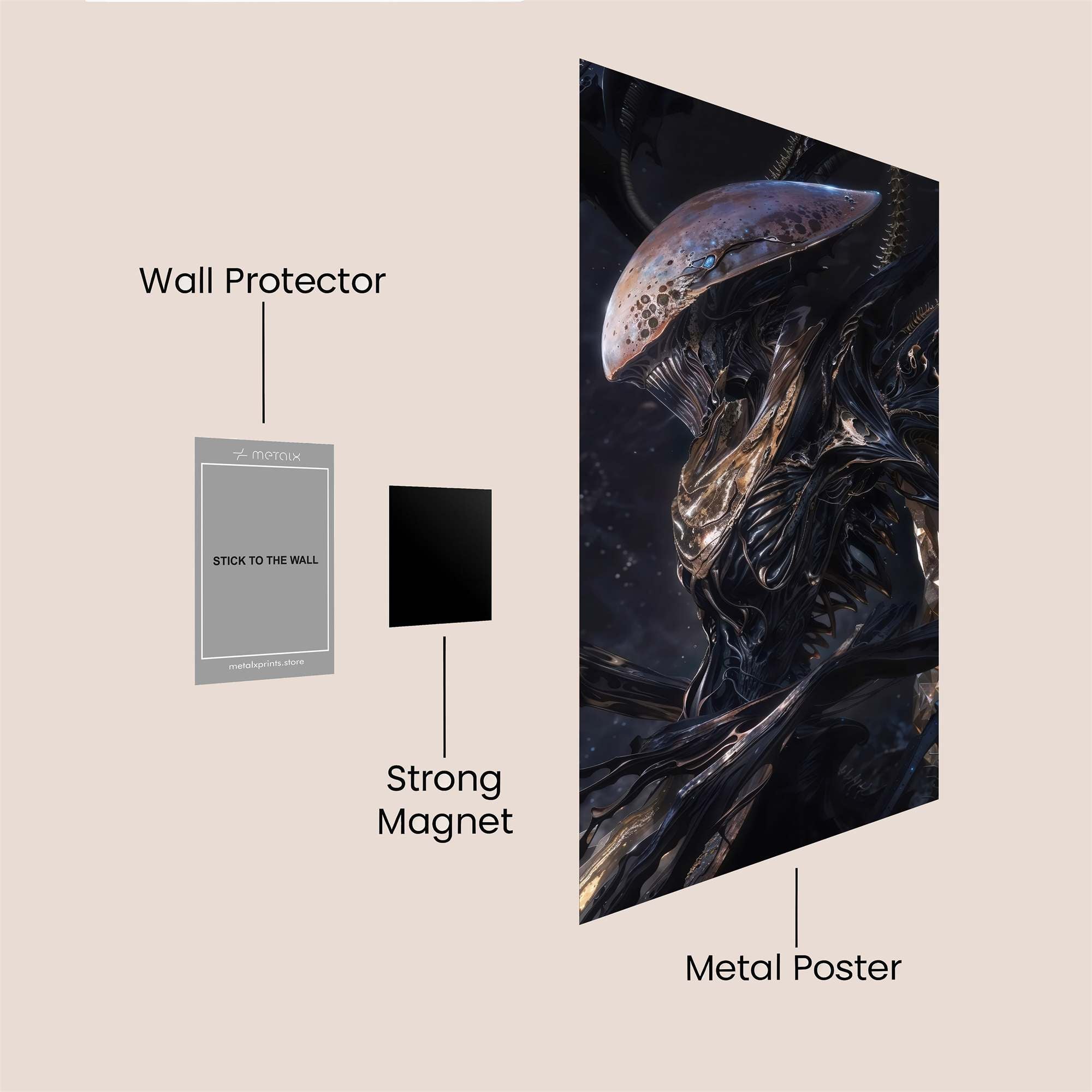 Boba Regal Safe Wall Magnetic / M