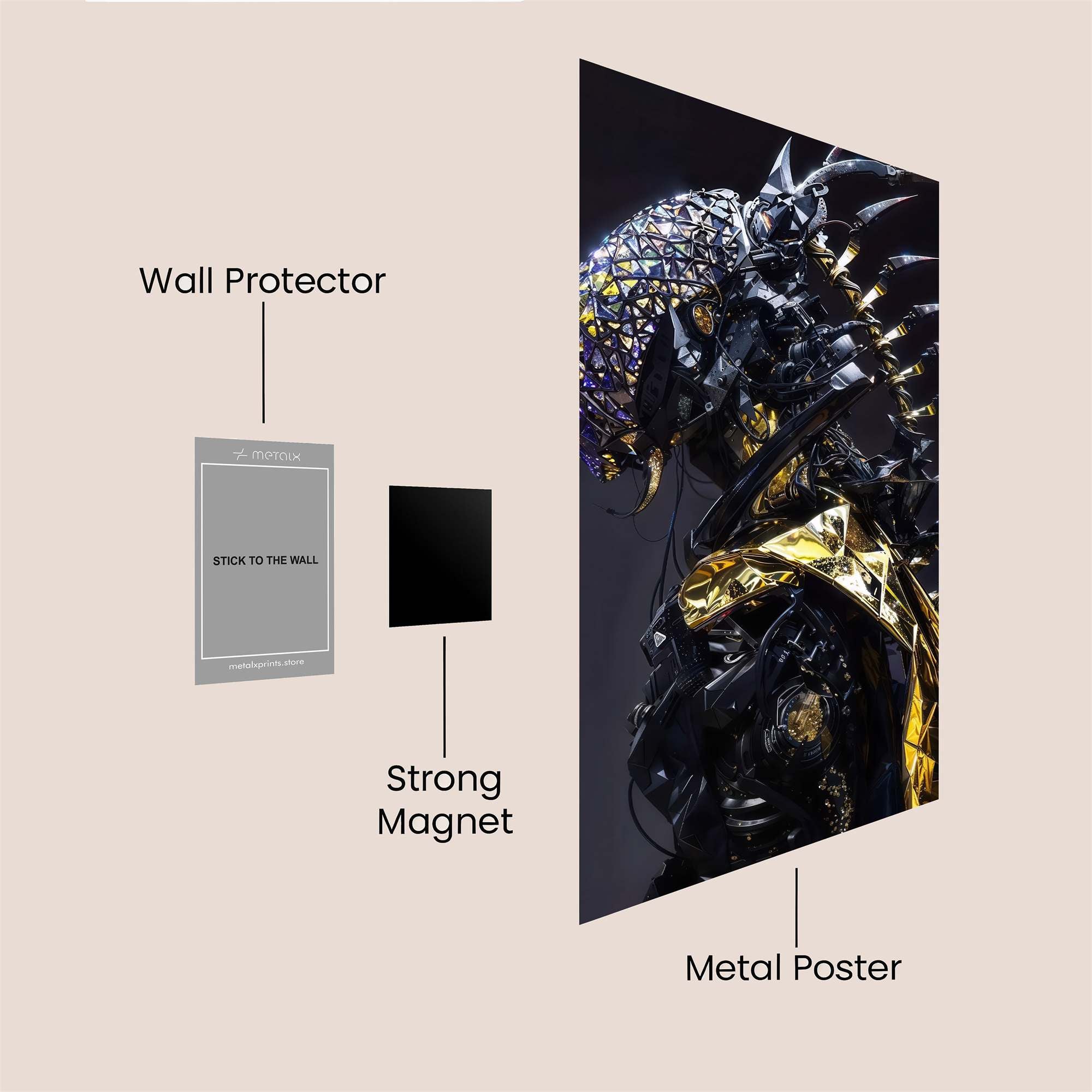 Parallax Menace Safe Wall Magnetic / M