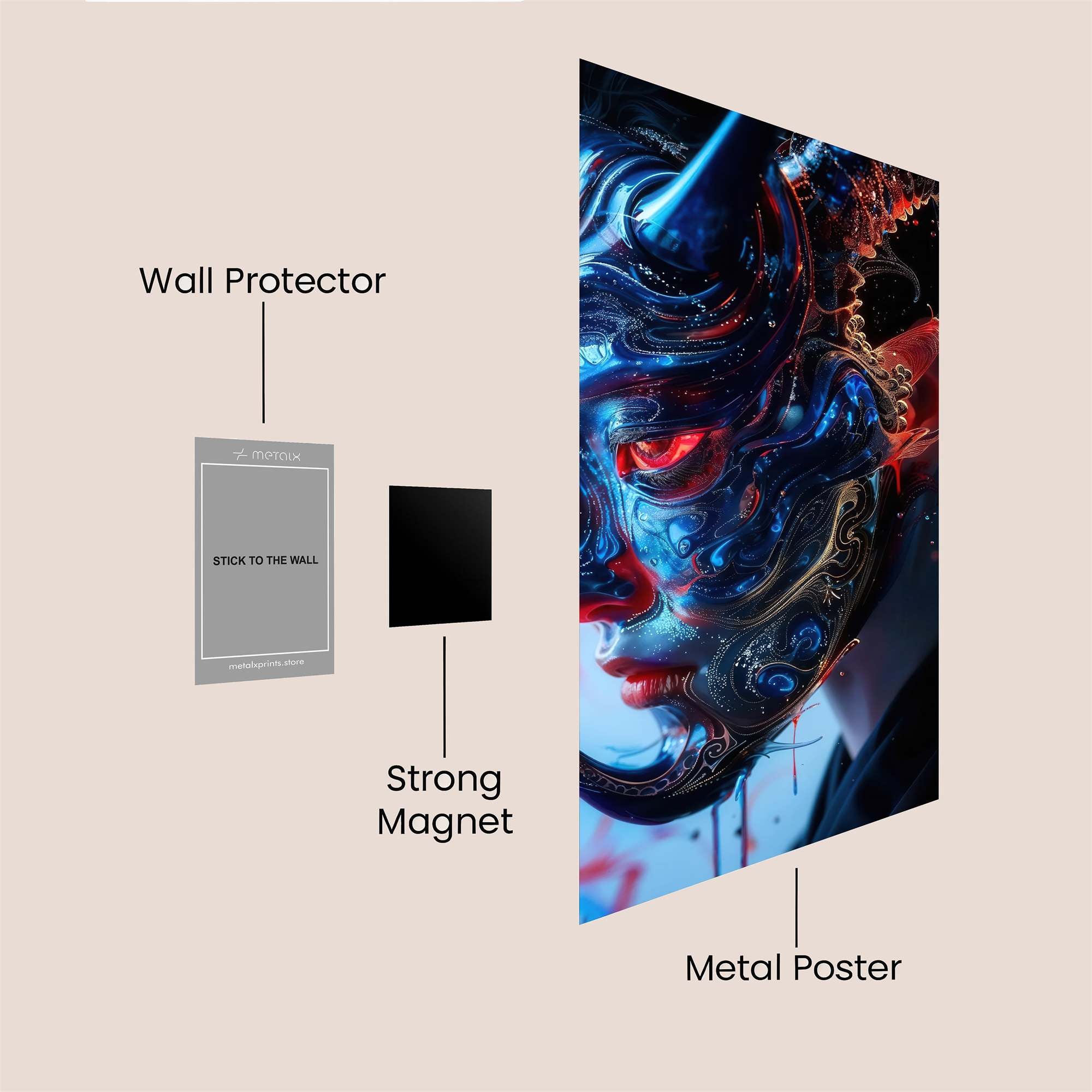 Santa Cosmic Safe Wall Magnetic / M