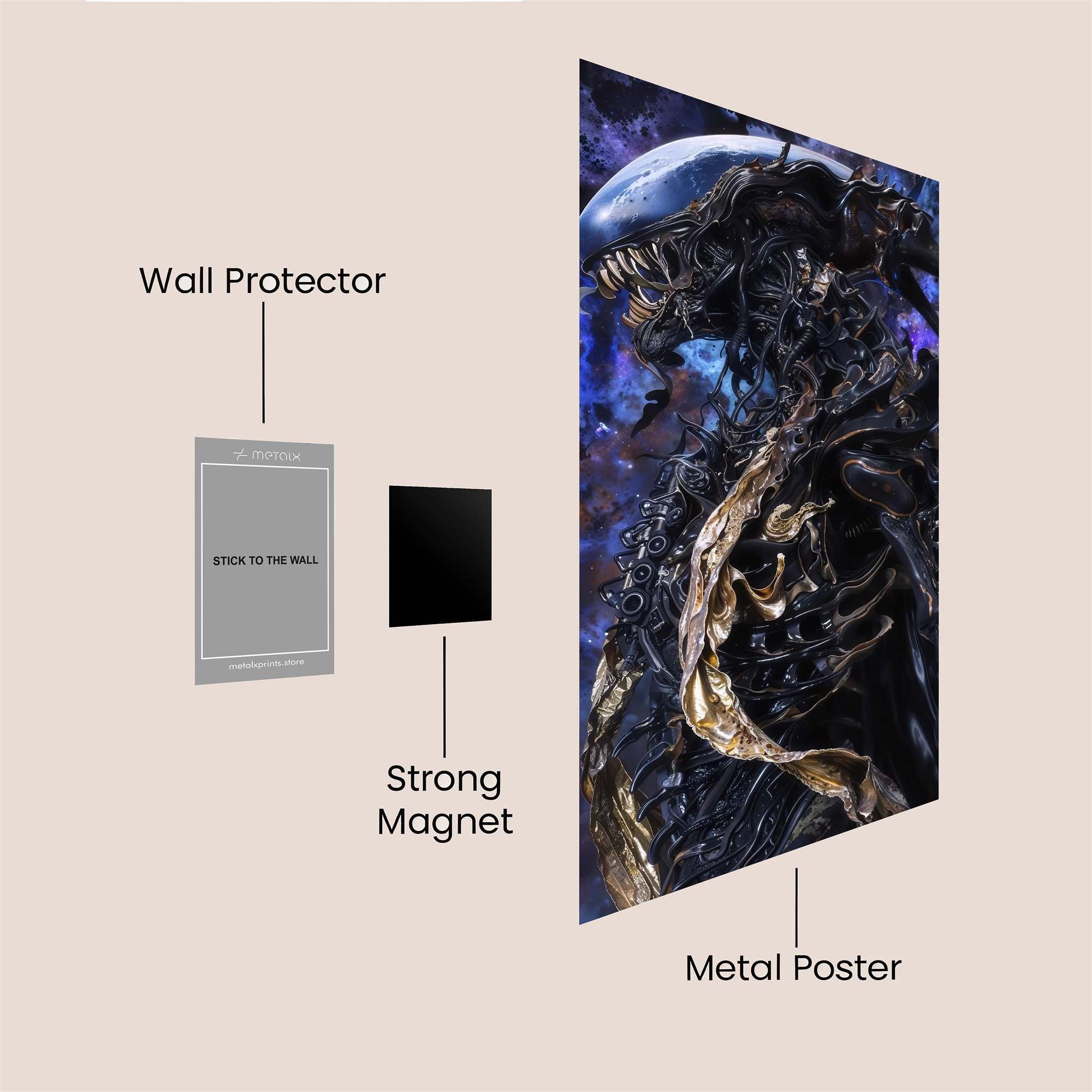 Captain Majestic Safe Wall Magnetic / M