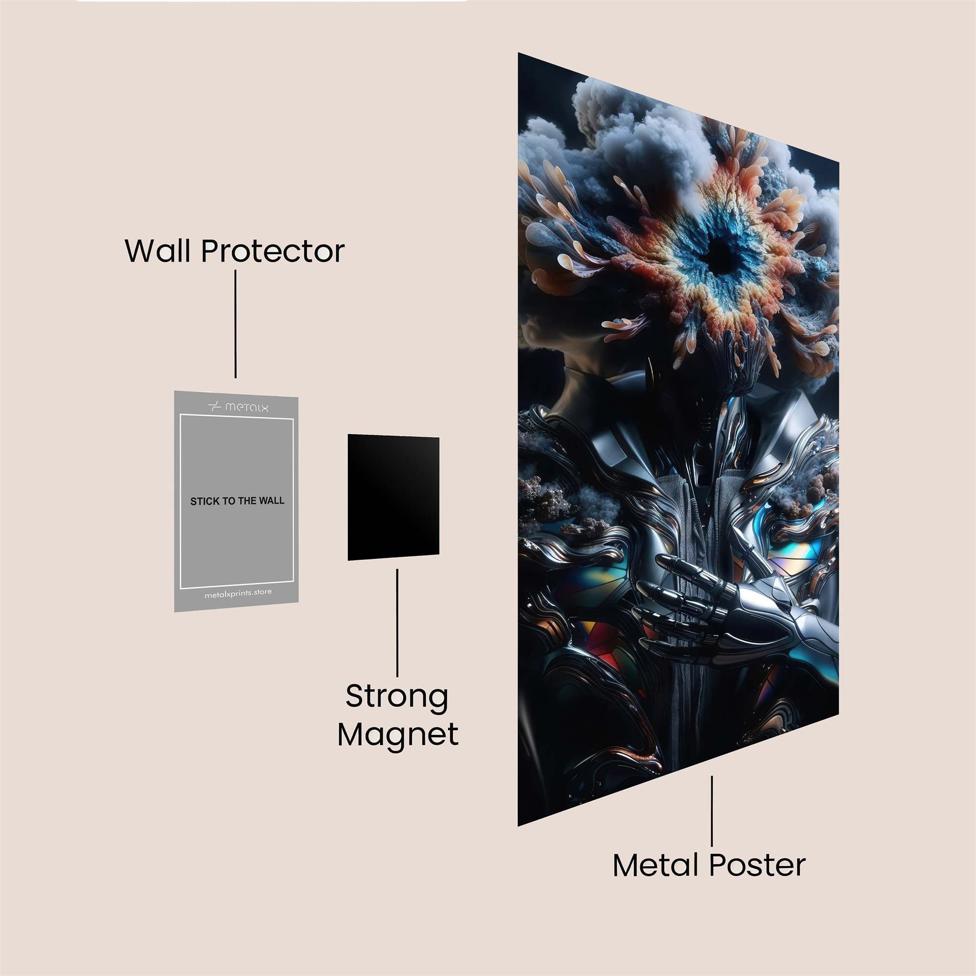 Captain Majestic Safe Wall Magnetic / M