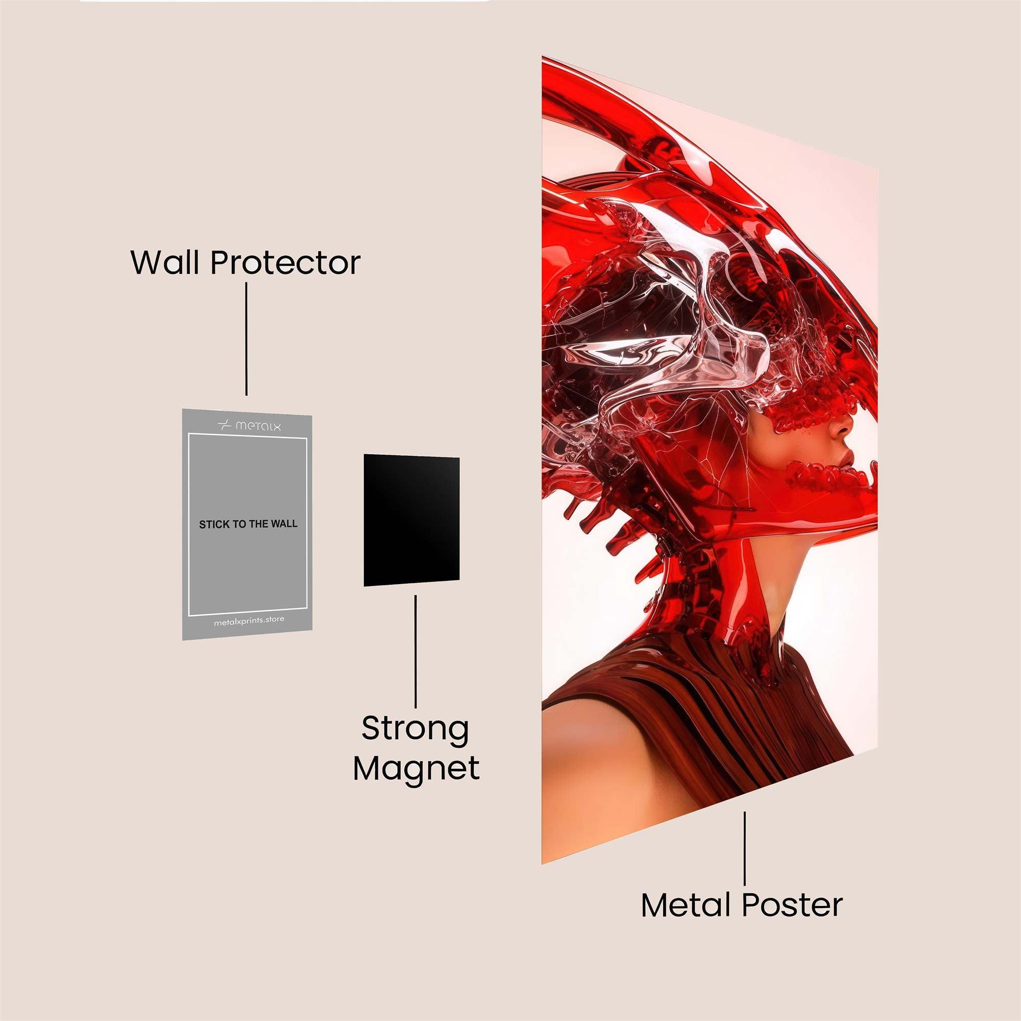 Golden Majesty Safe Wall Magnetic / M