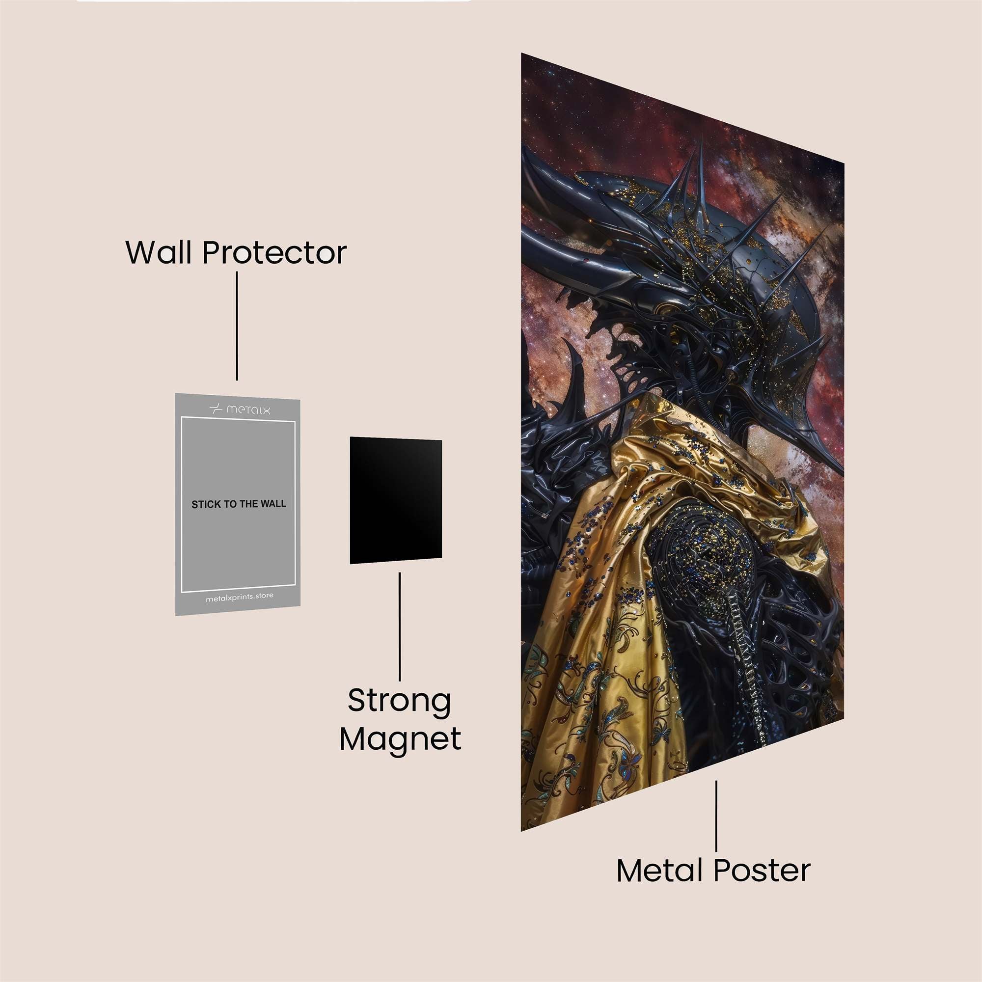 Mystic Rose Safe Wall Magnetic / M