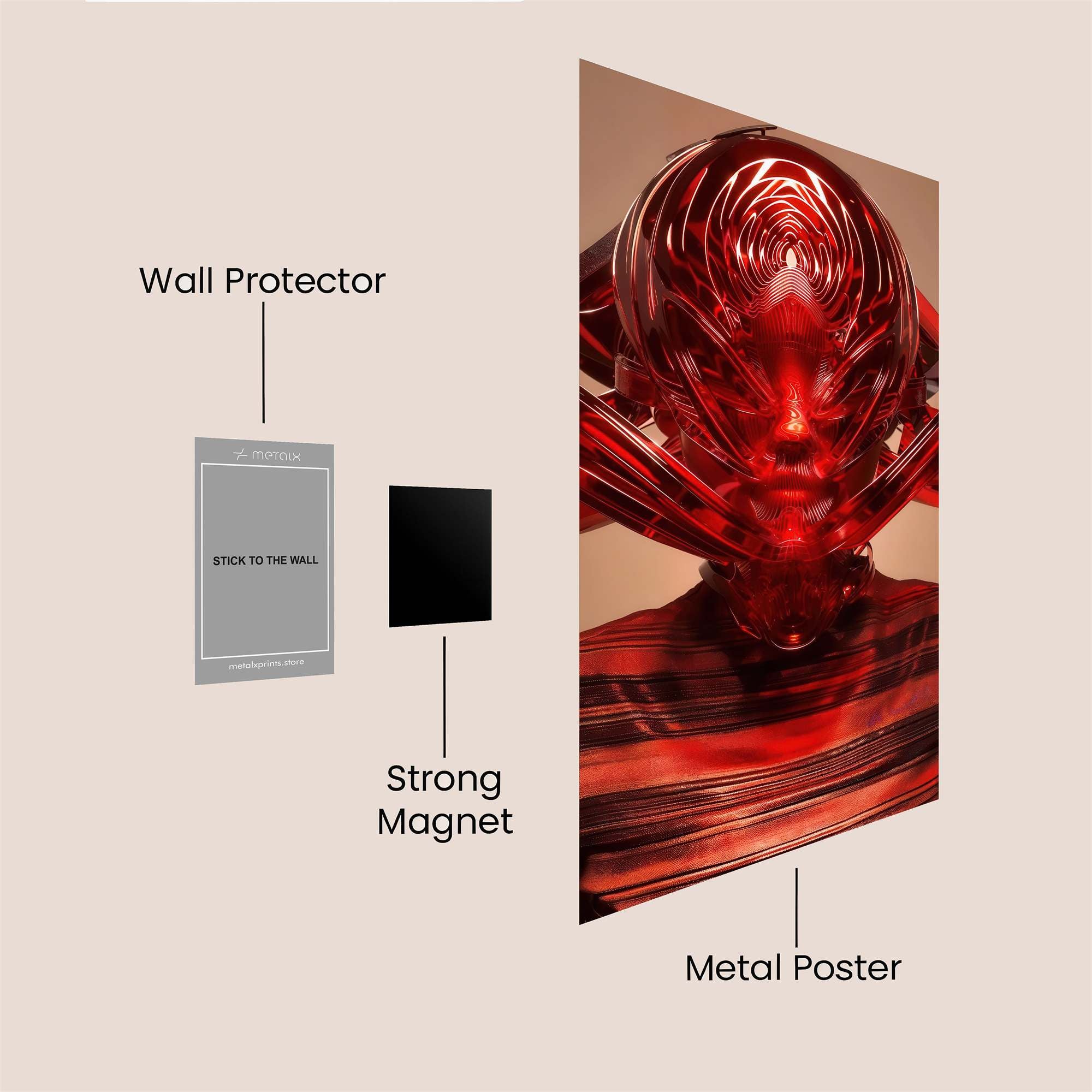 Rose Enigma Safe Wall Magnetic / M