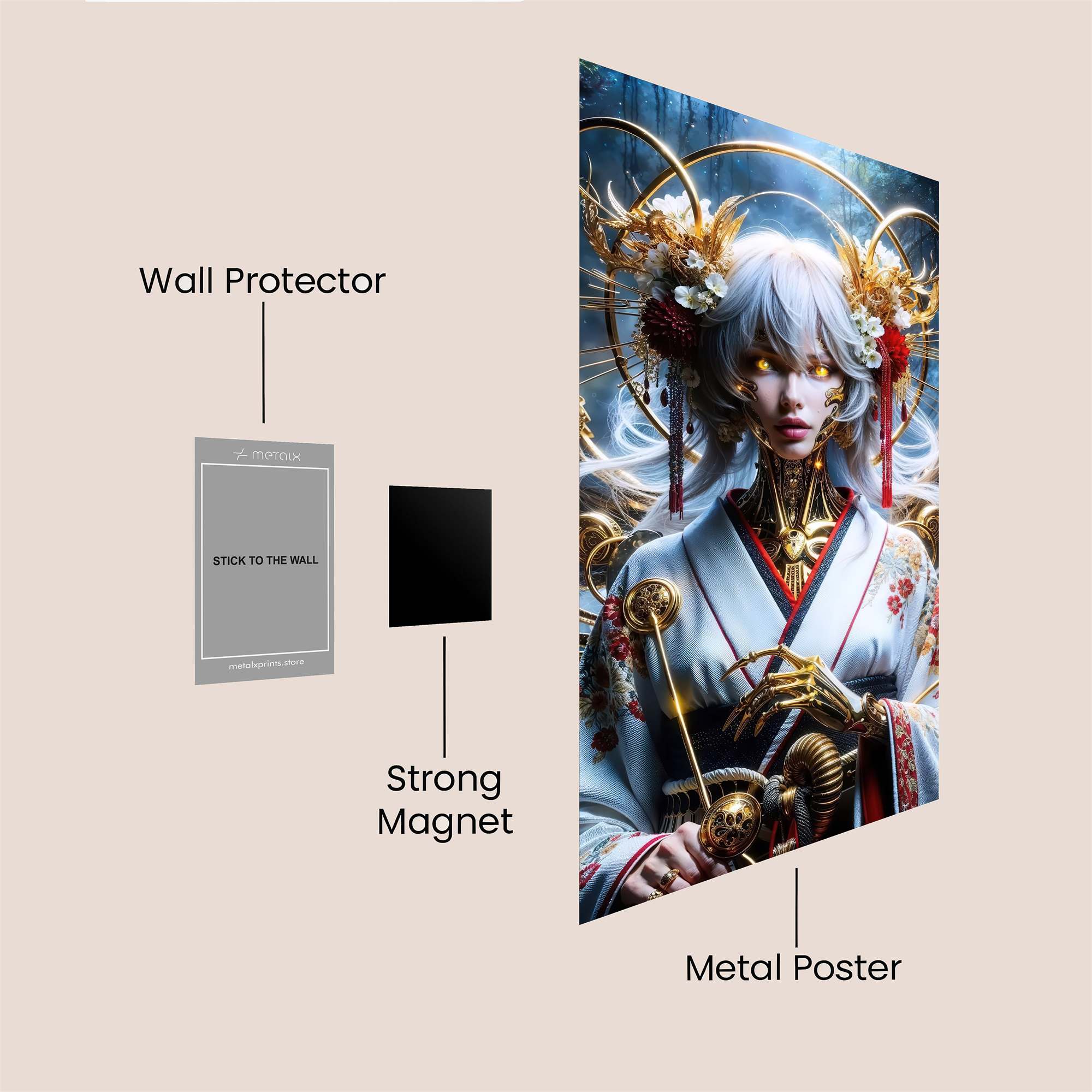 Purple Enigma Safe Wall Magnetic / M