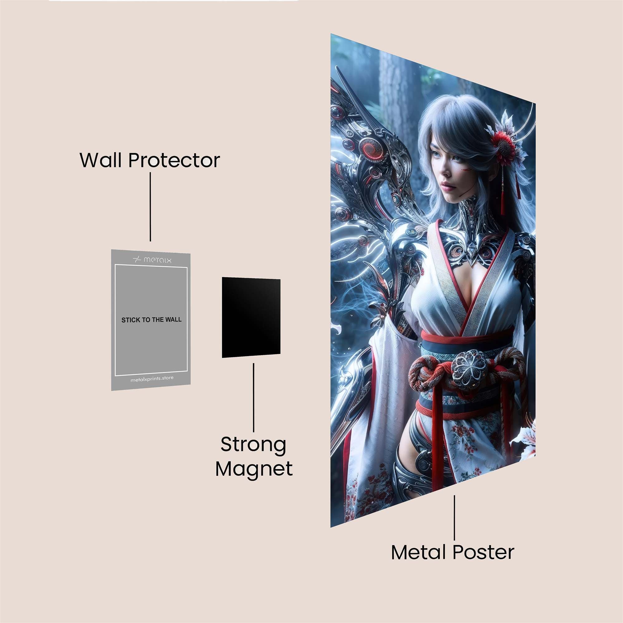 Purple Enigma Safe Wall Magnetic / M