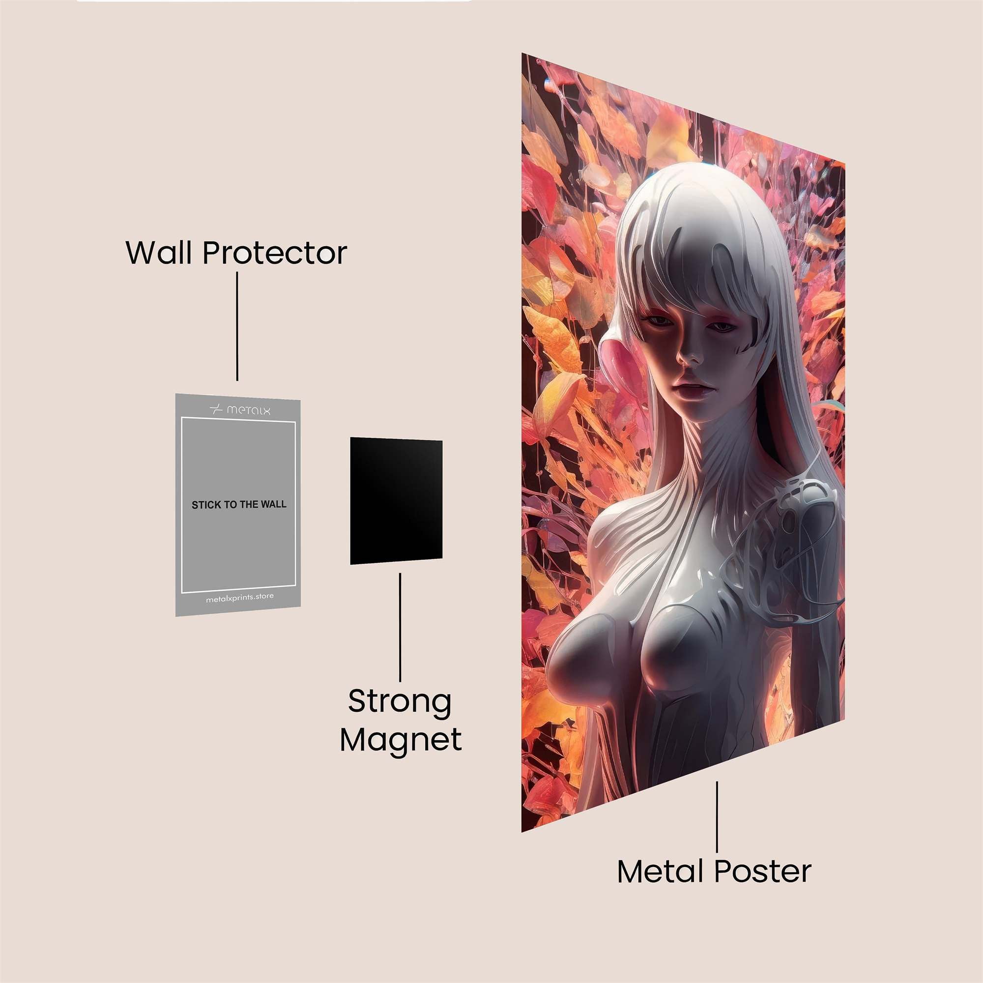 Metalic Enigma Safe Wall Magnetic / M
