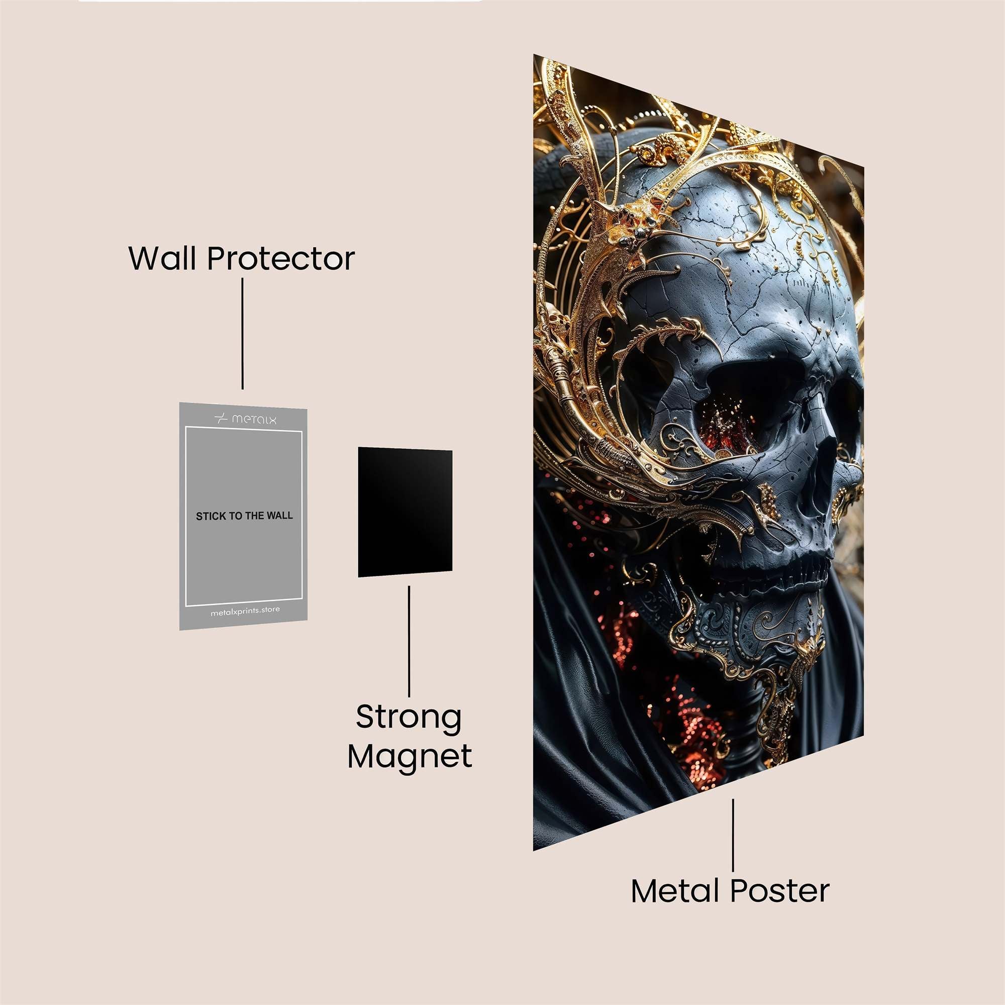 Violet Enigma Safe Wall Magnetic / M