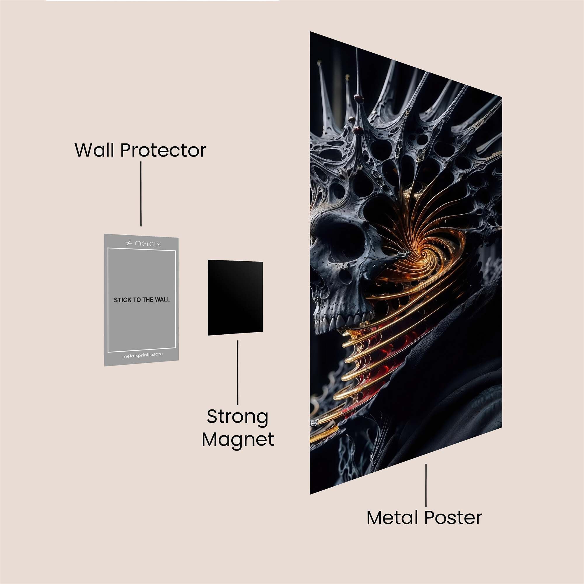 Rose Radiance Safe Wall Magnetic / M
