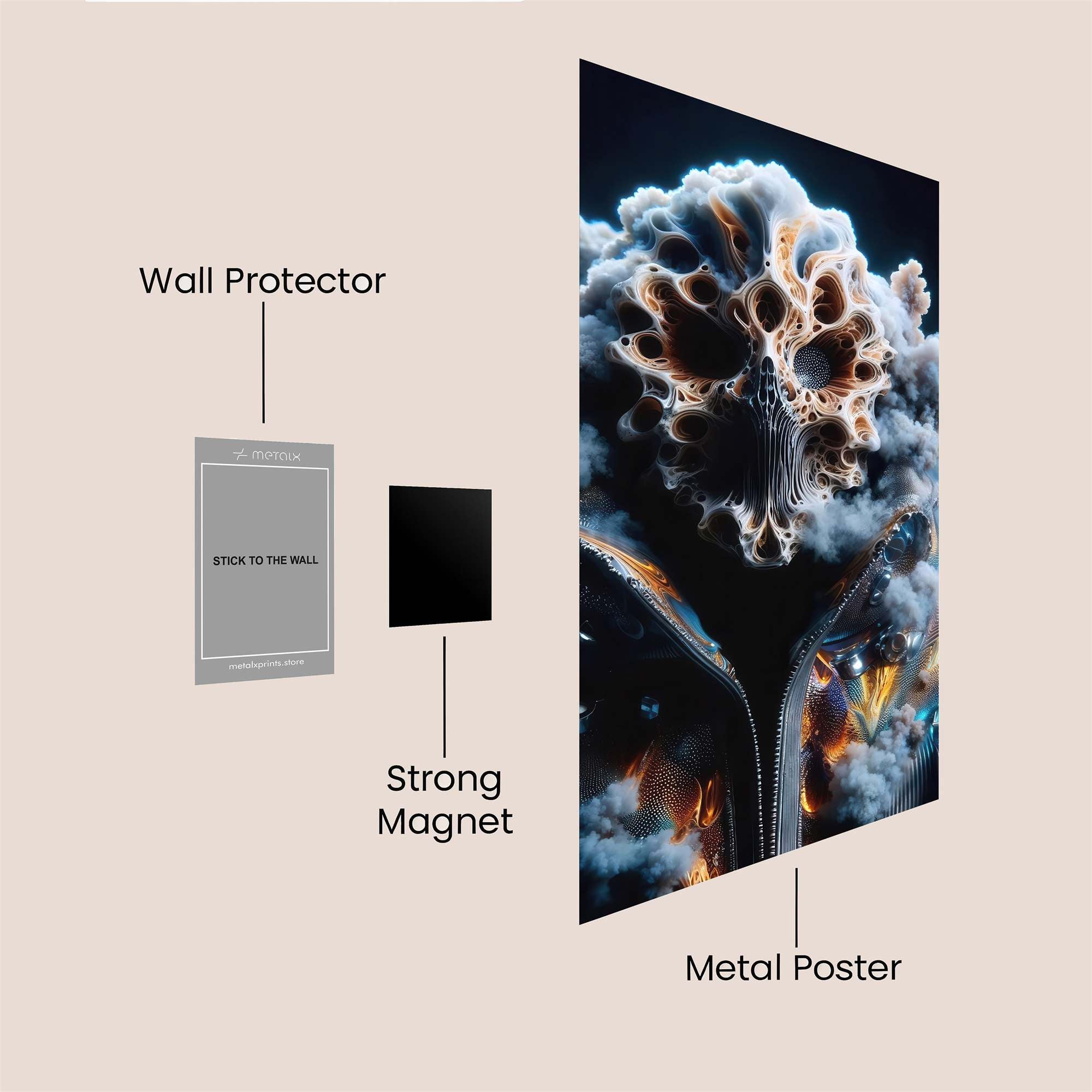 Neon Serpent Safe Wall Magnetic / M