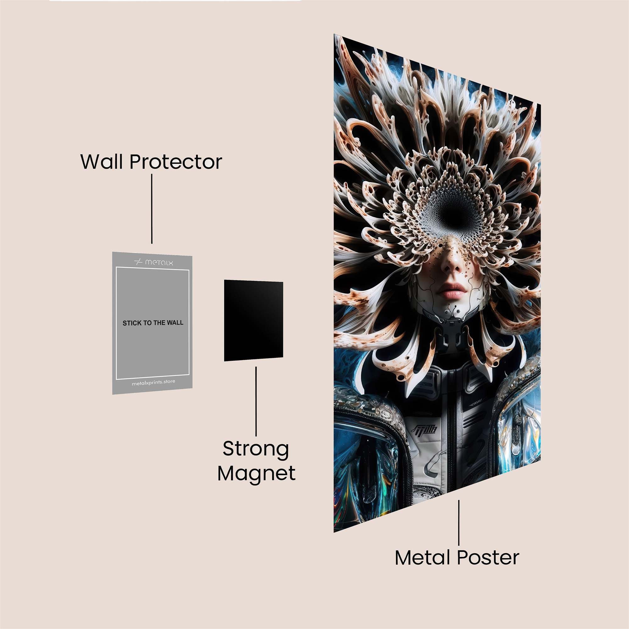Neon Serpent Safe Wall Magnetic / M